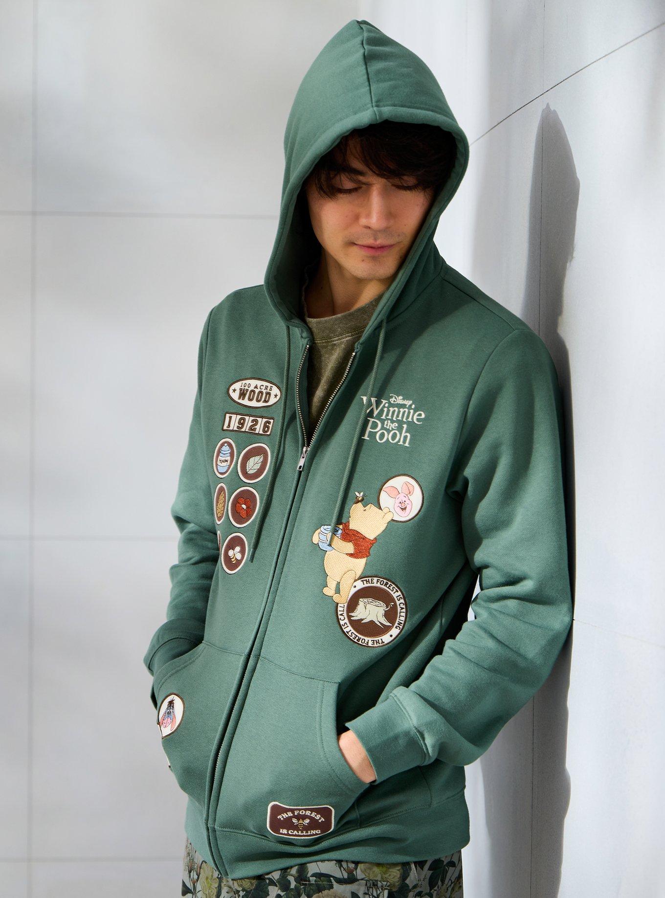 Disney Winnie the Pooh Badges Zippered Hoodie — BoxLunch Exclusive