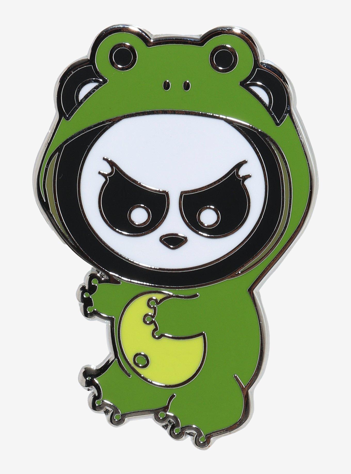 Angry Panda Frog Costume Enamel Pin Hot Topic Exclusive, , hi-res
