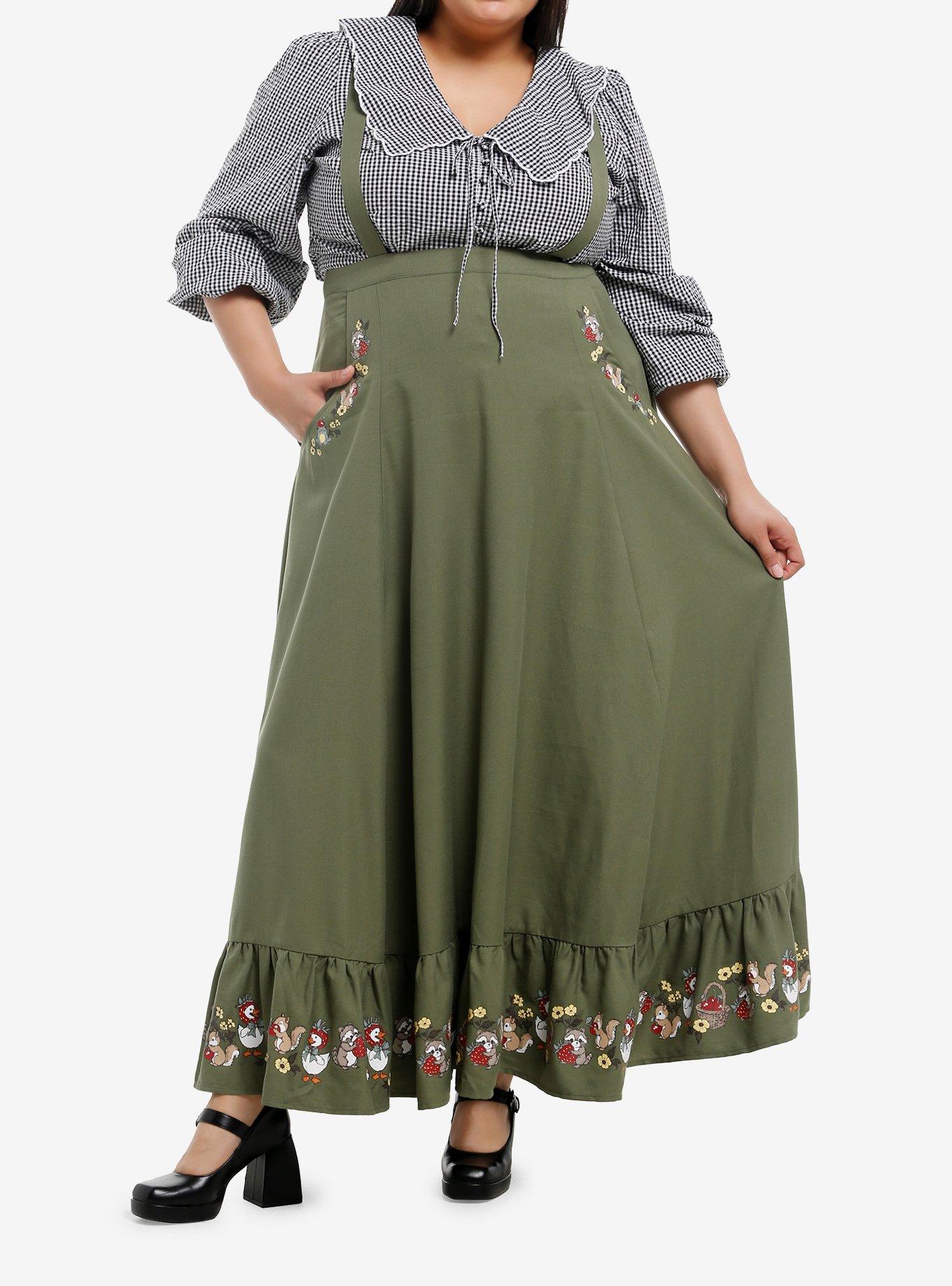 Thorn & Fable Berry Critters Maxi Skirtall Plus Size, , hi-res