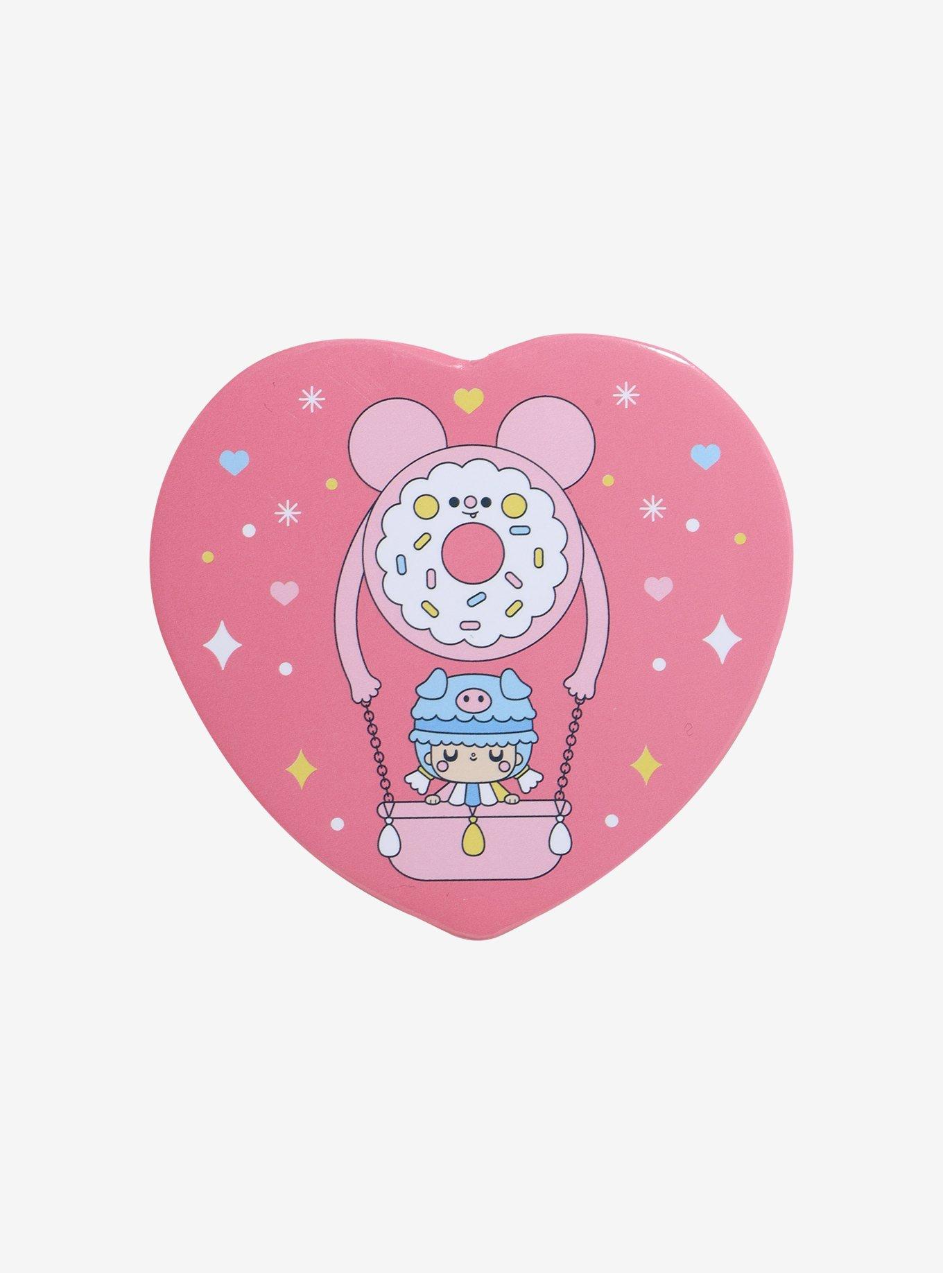 Momiji Donut Balloon Heart 3 Inch Button, , hi-res