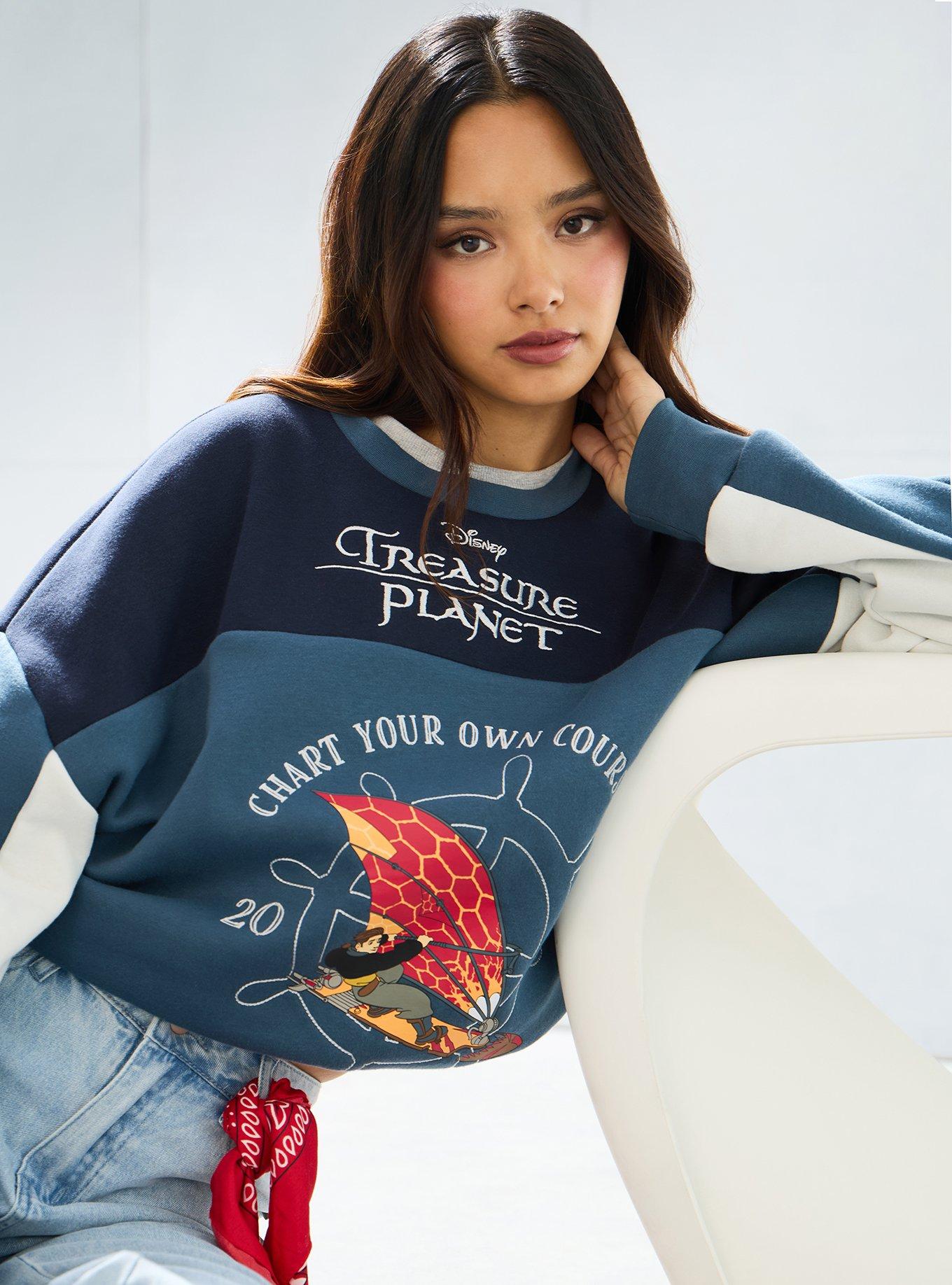 Disney Treasure Planet Color Block Crewneck — BoxLunch Exclusive