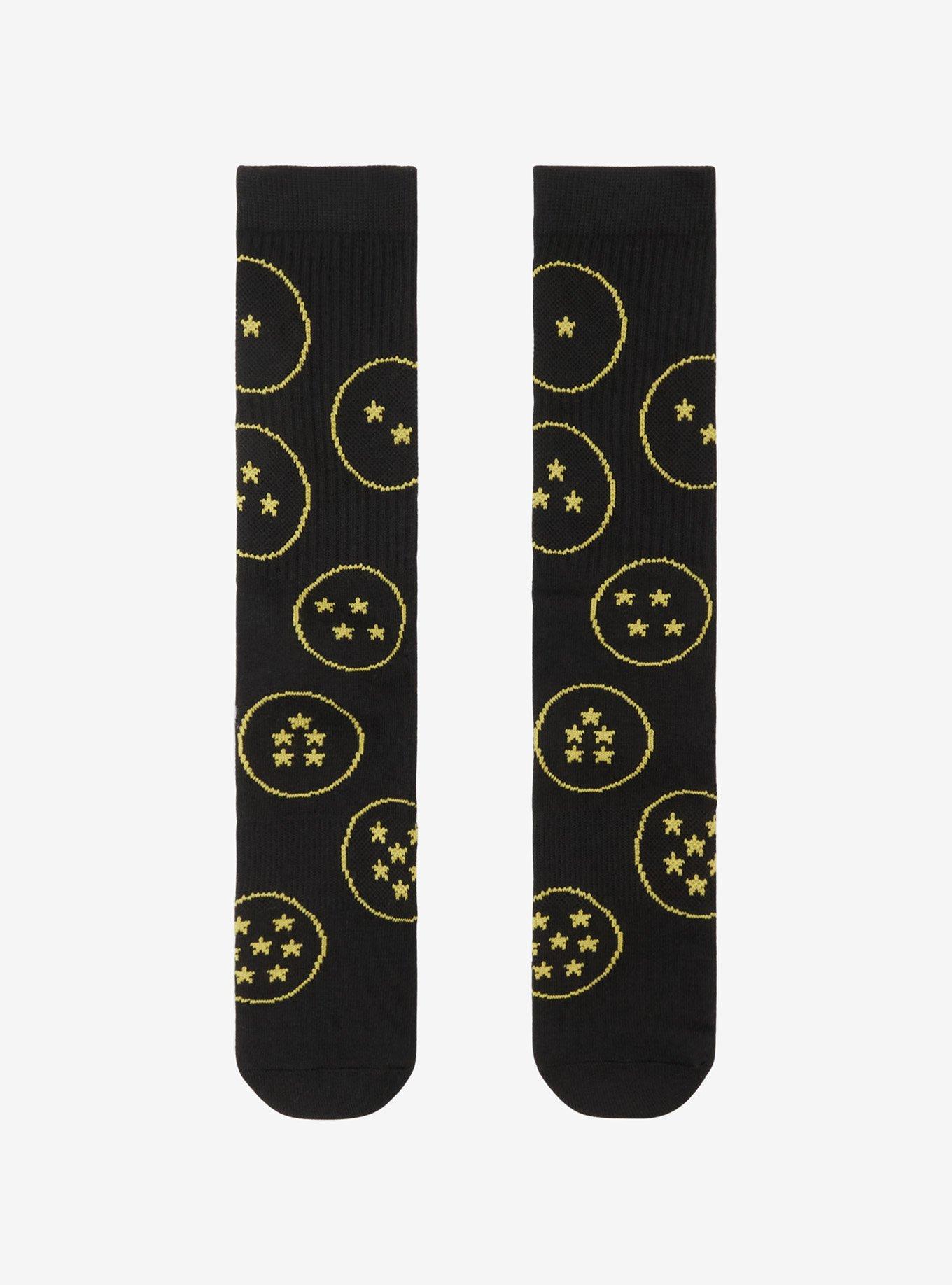 Dragon Ball Z Dragon Balls Allover Print Crew Socks — BoxLunch Exclusive, , hi-res