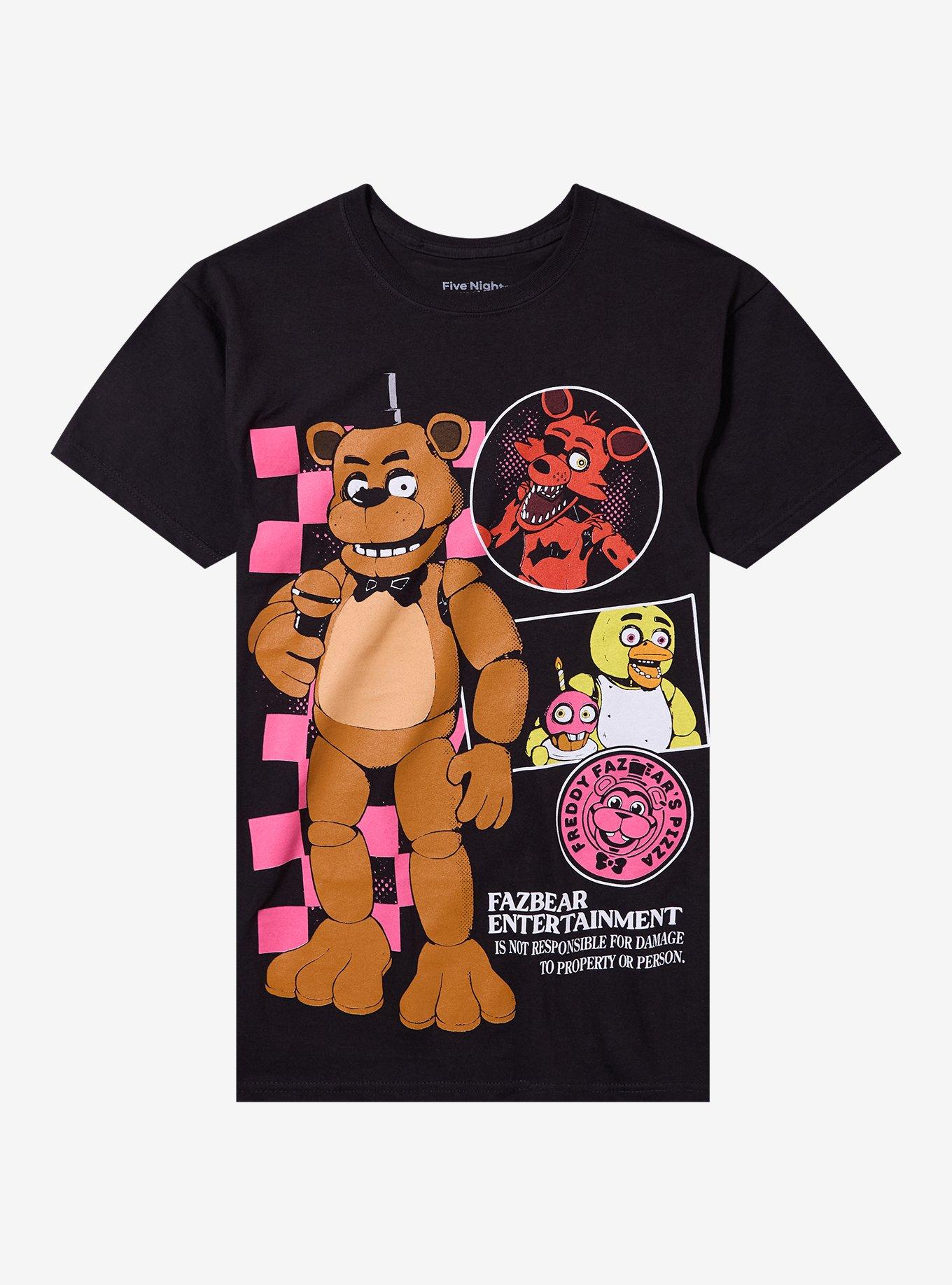 Five Nights At Freddy's Checkered Character T-Shirt, , hi-res