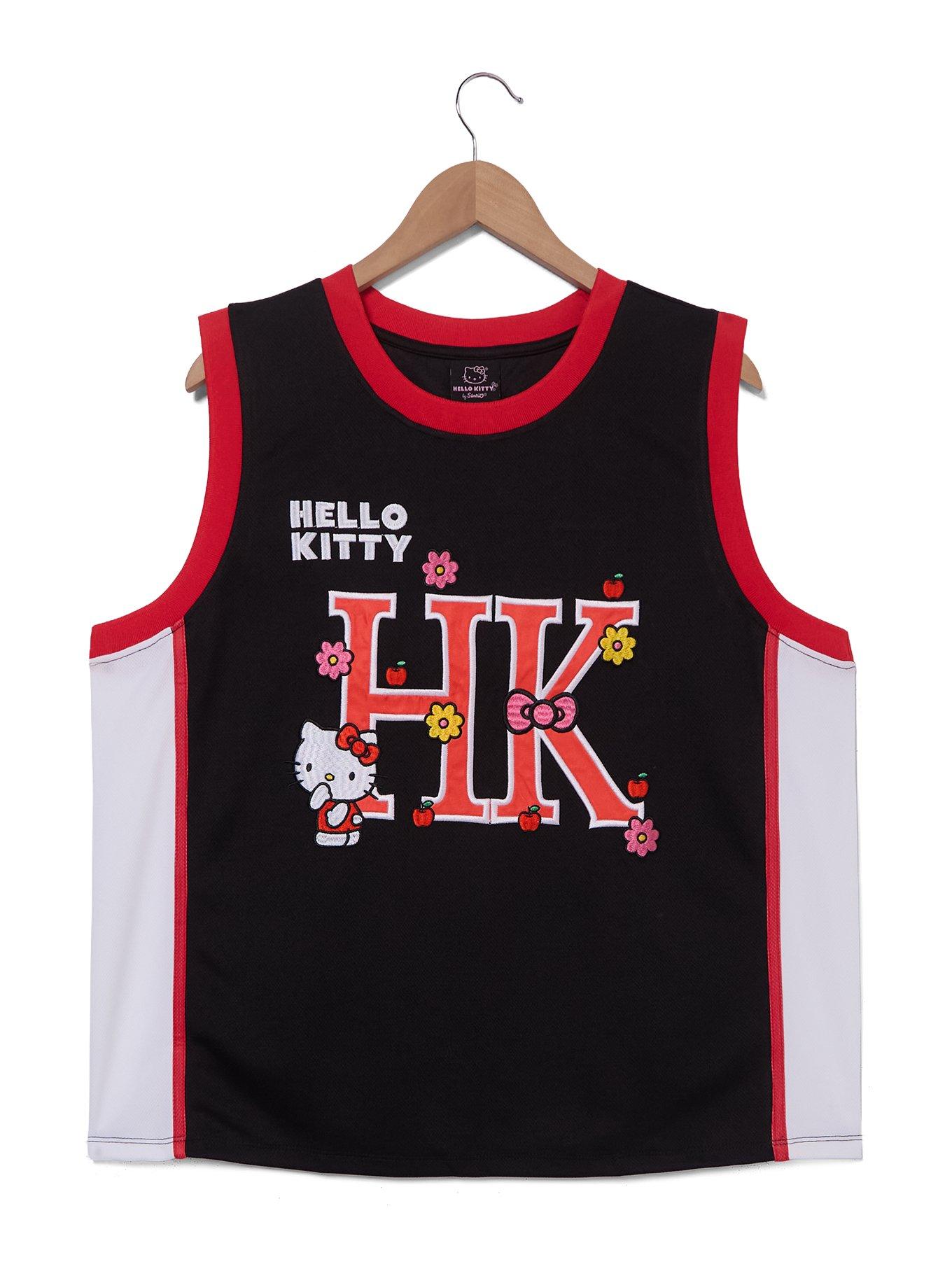Sanrio Hello Kitty Floral Women's Plus Size Basketball Jersey &mdash; BoxLunch Exclusive, , hi-res