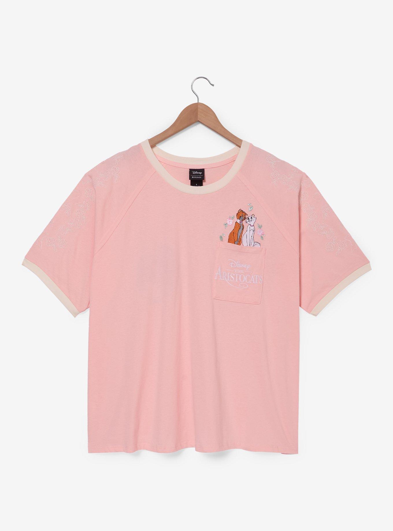 Disney The Aristocats Pink Pocket Women's Plus Size T-Shirt &mdash; BoxLunch Exclusive, , hi-res