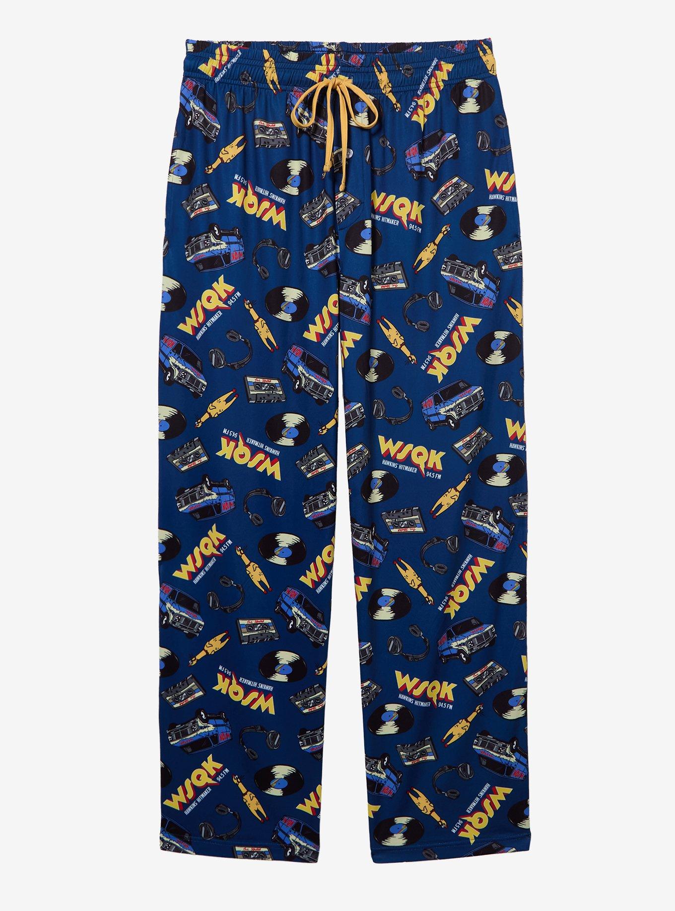 Stranger Things WSQK Icons Allover Print Sleep Pants — BoxLunch Exclusive, , hi-res