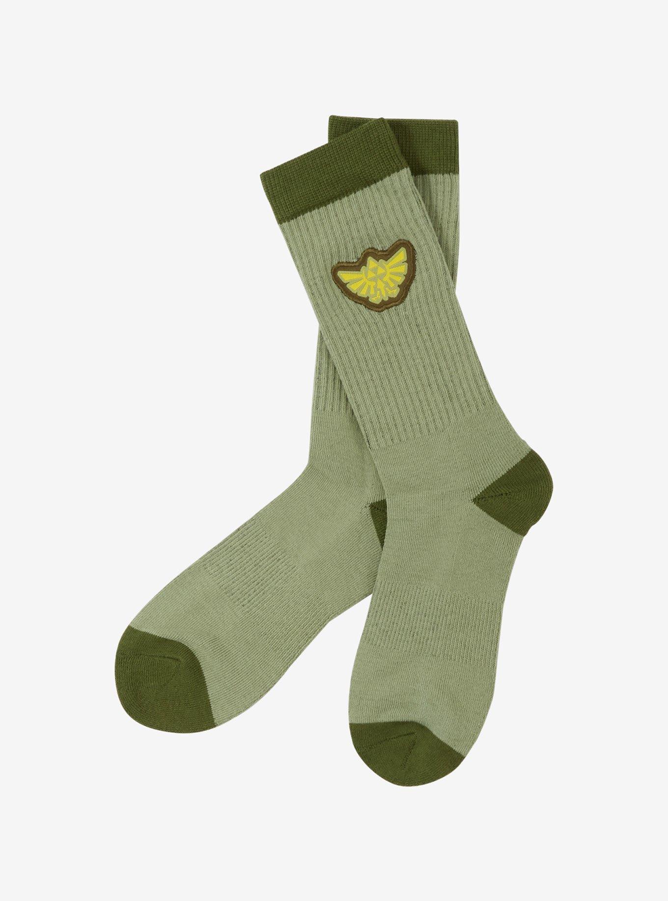 Nintendo The Legend of Zelda Royal Crest Crew Socks — BoxLunch Exclusive, , hi-res