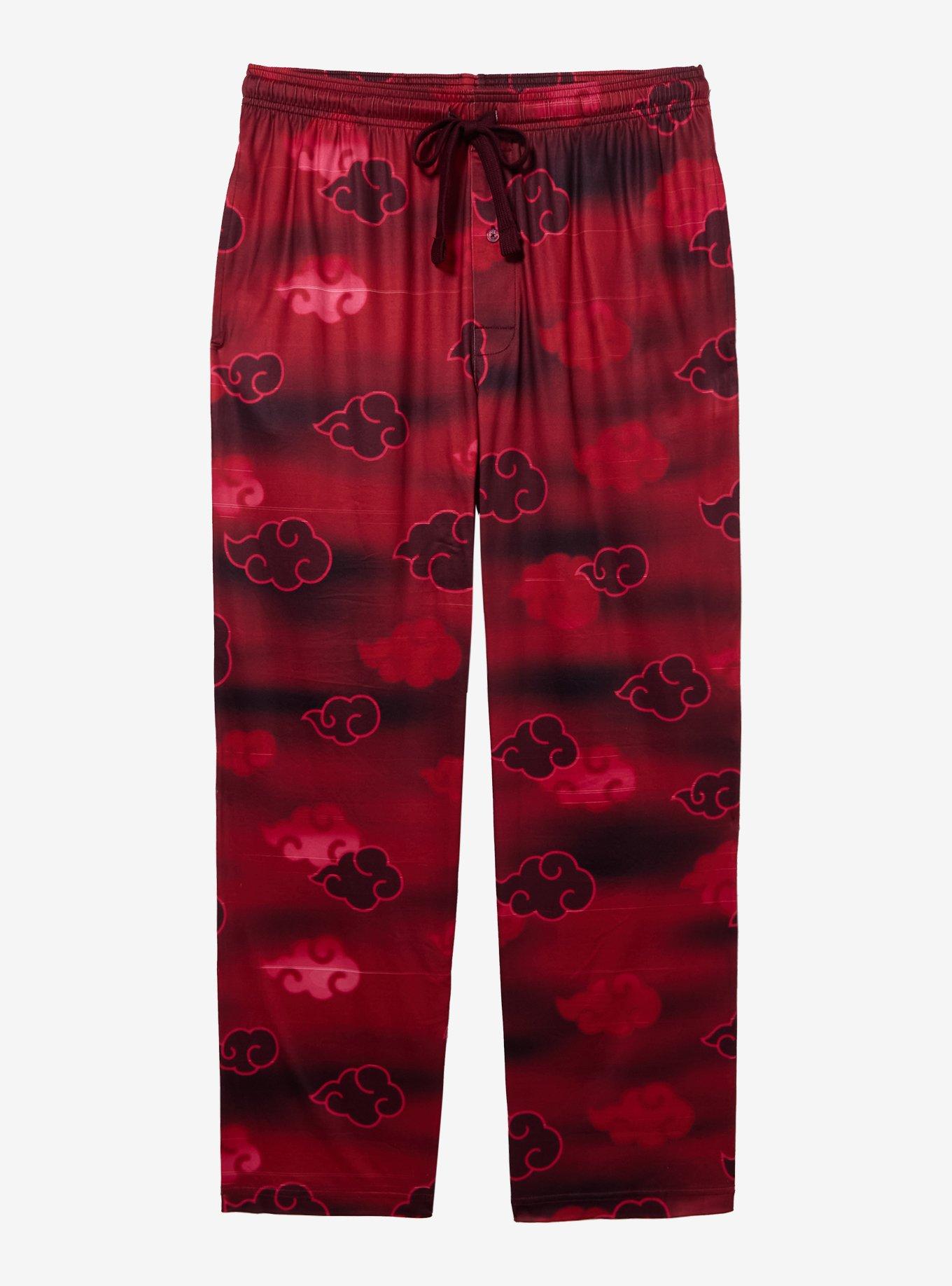 Naruto Akatsuki Clouds Allover Print Sleep Pants — BoxLunch Exclusive, , hi-res