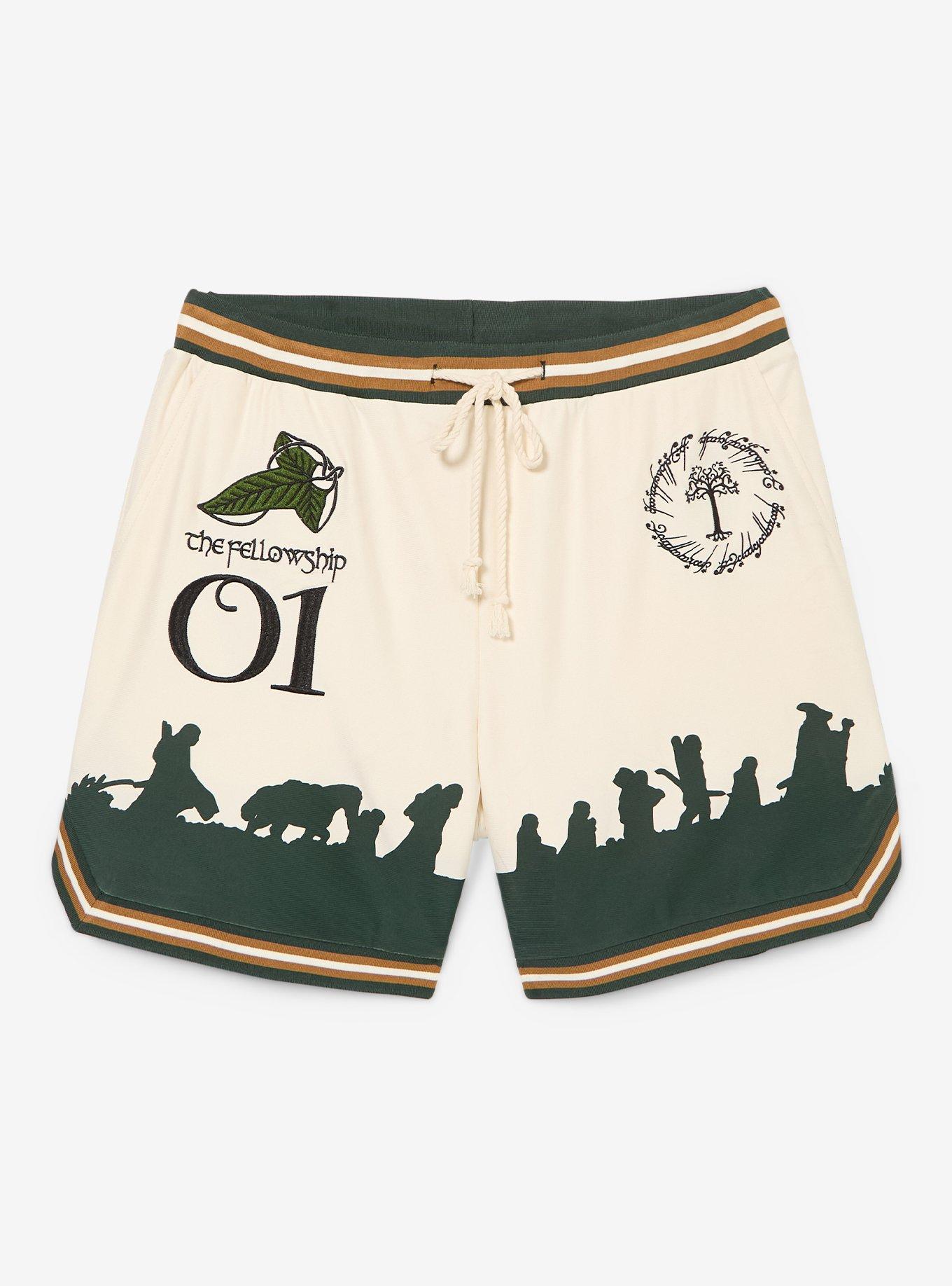 The Lord of The Rings Fellowship Icons Lounge Shorts - BoxLunch Exclusive, , hi-res