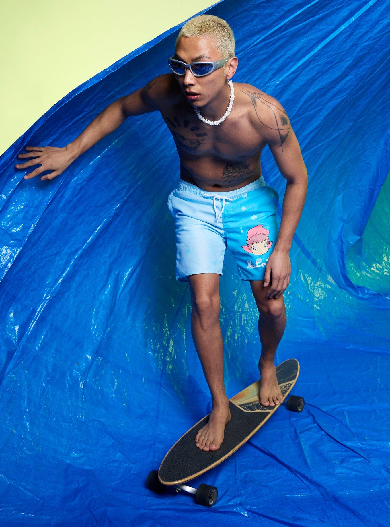 Studio Ghibli&reg; Ponyo Split Swim Trunks, , hi-res