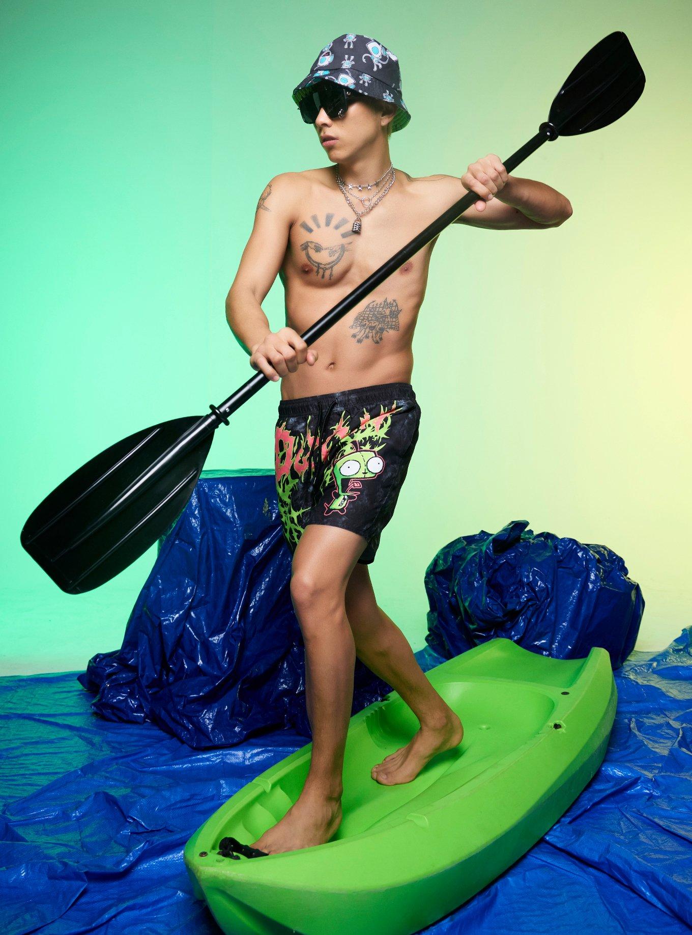 Invader Zim GIR Metal Doom Swim Trunks