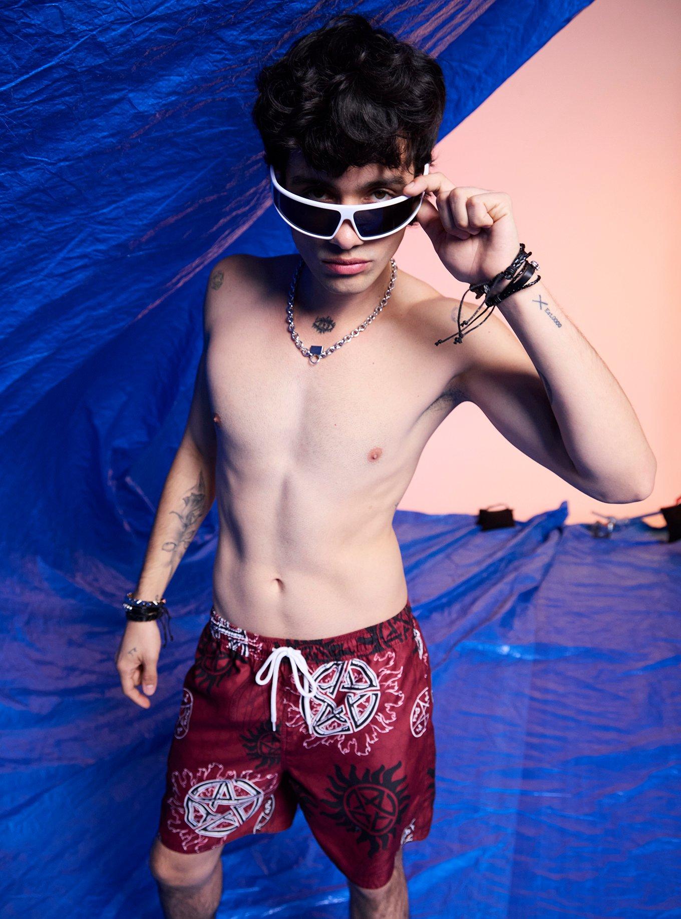 Supernatural Symbol Swim Trunks, , hi-res