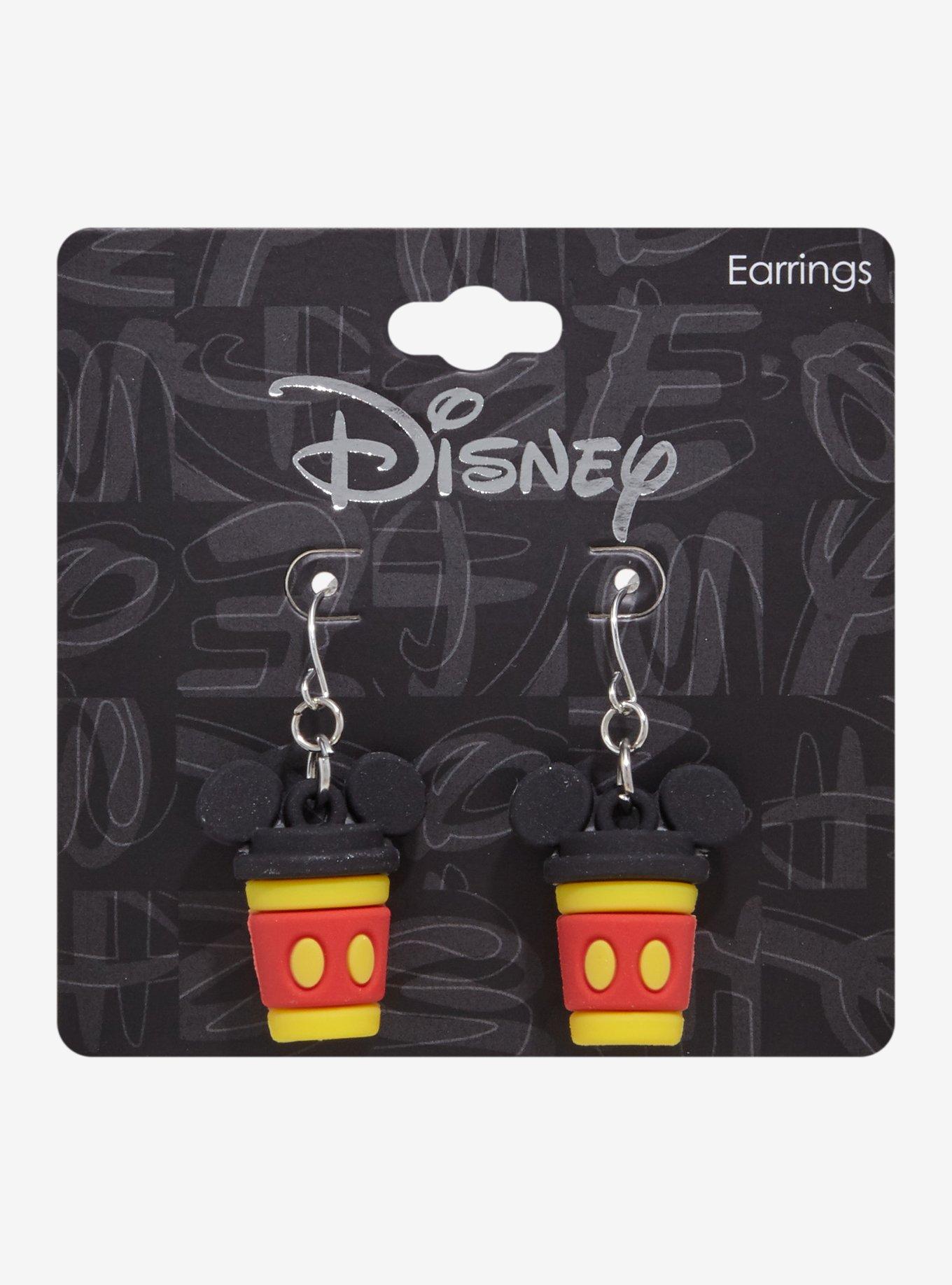 Disney Mickey Mouse Coffee Cup Earrings, , hi-res