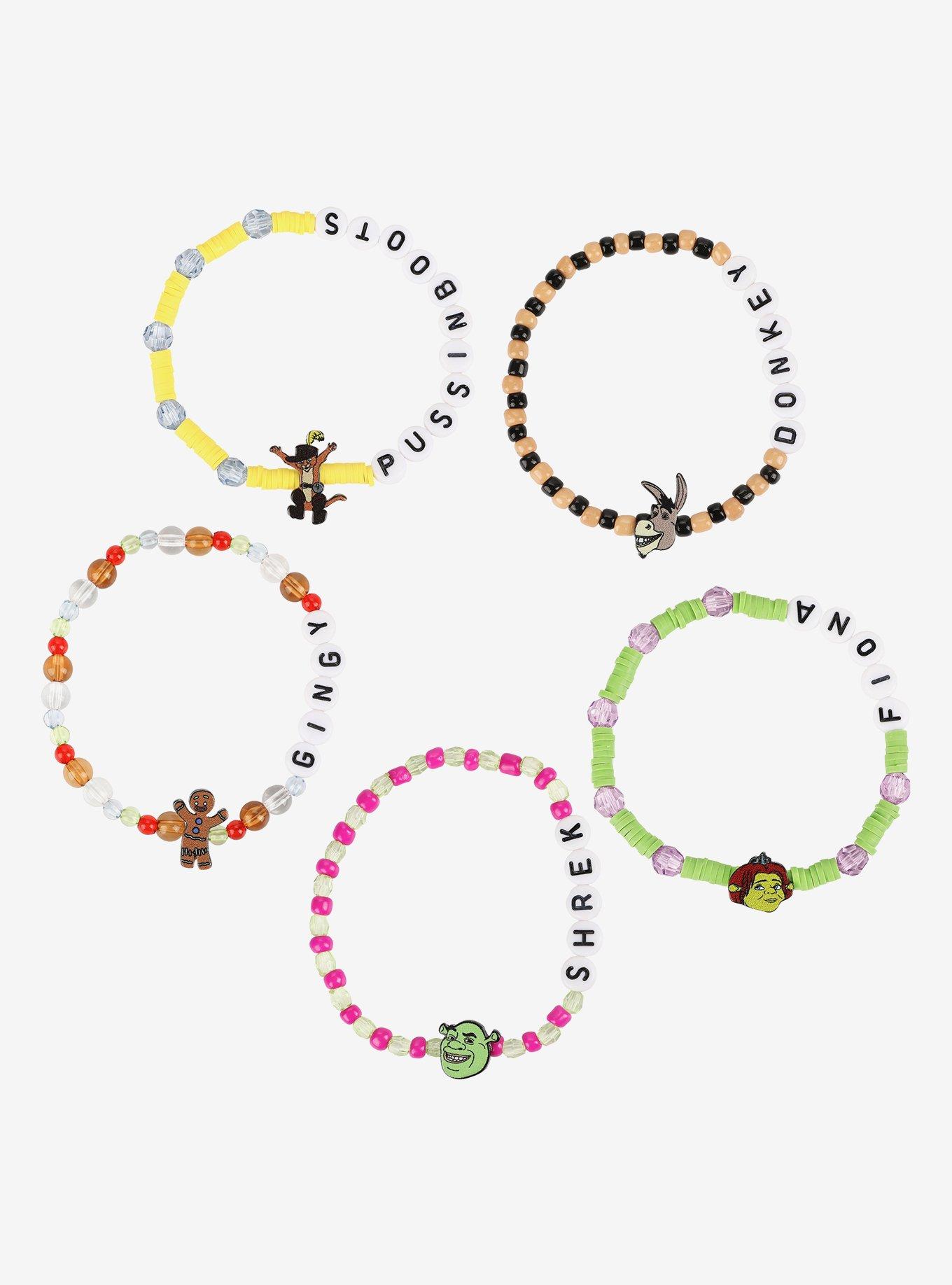 Shrek Beaded Friendship Bracelet Set, , hi-res