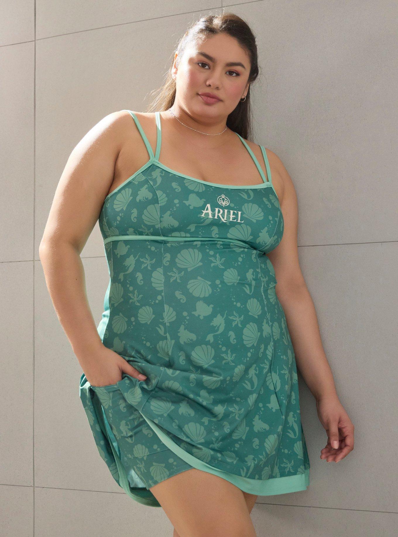 little mermaid dress plus size Adult Ariel Blue Dress Costume