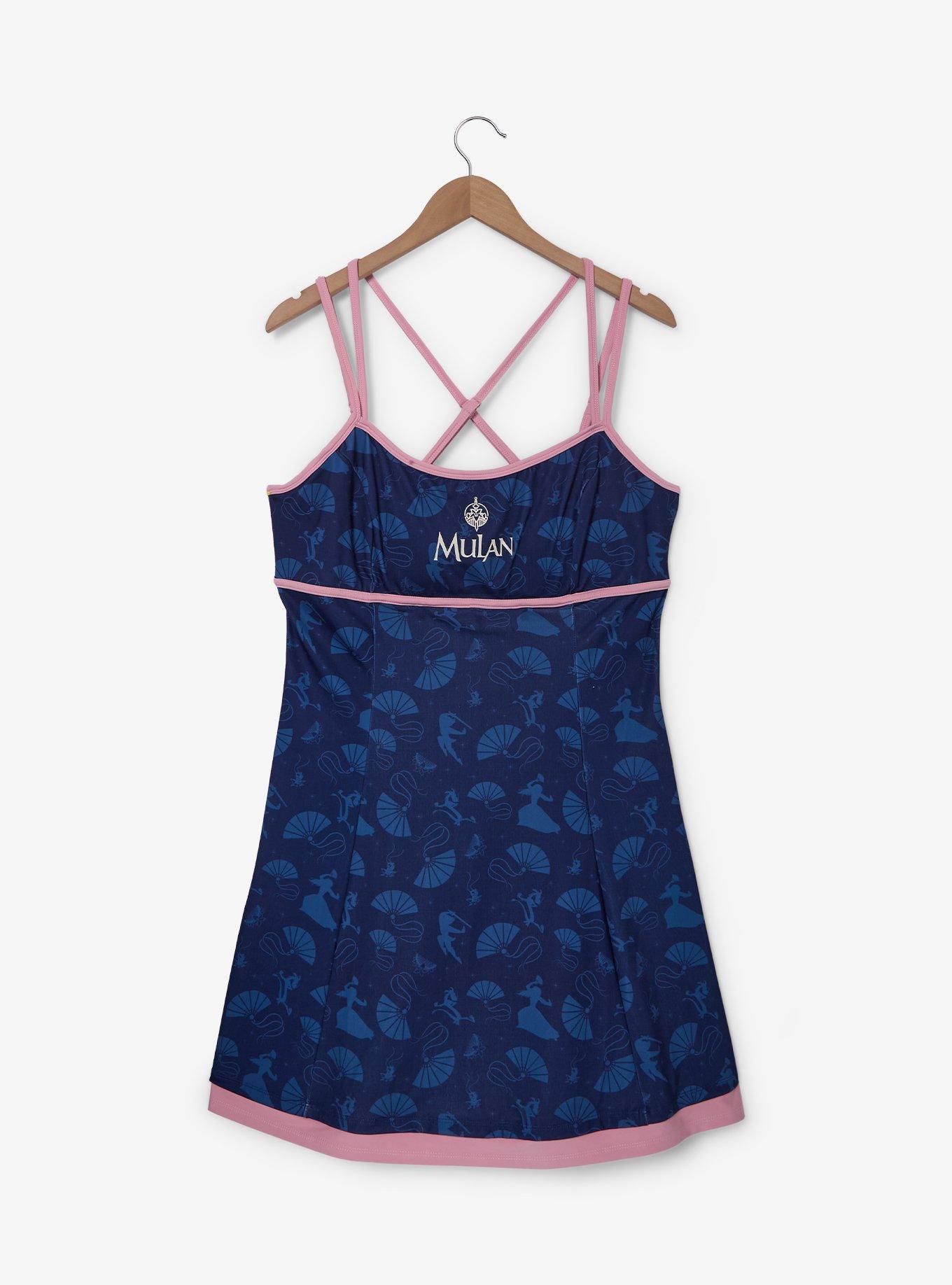 Disney Mulan Icons Allover Print Plus Size Active Dress - BoxLunch Exclusive, , hi-res