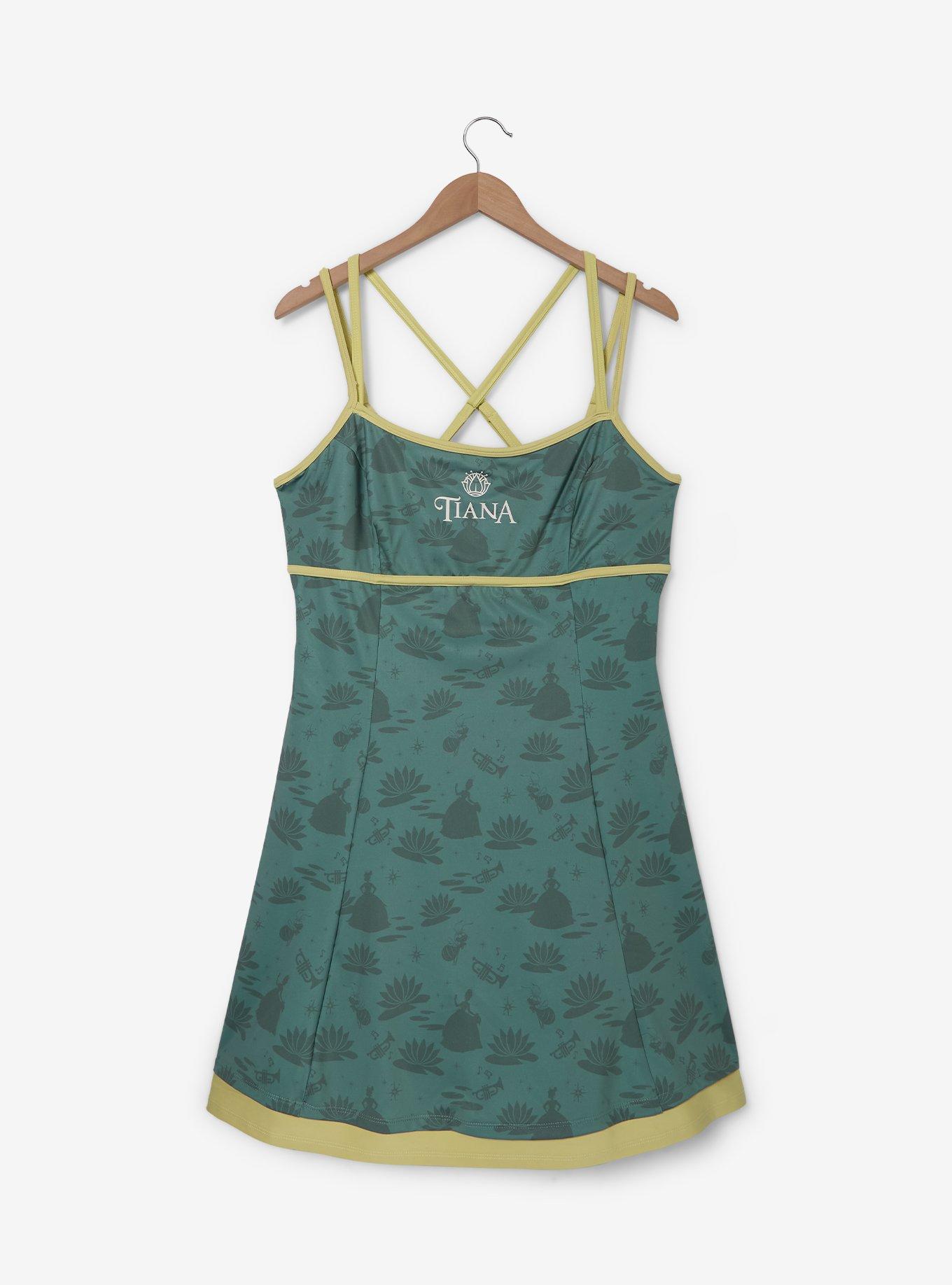 Disney The Princess and The Frog Tiana Icons Allover Print Plus Size Active Dress - BoxLunch Exclusive, , hi-res