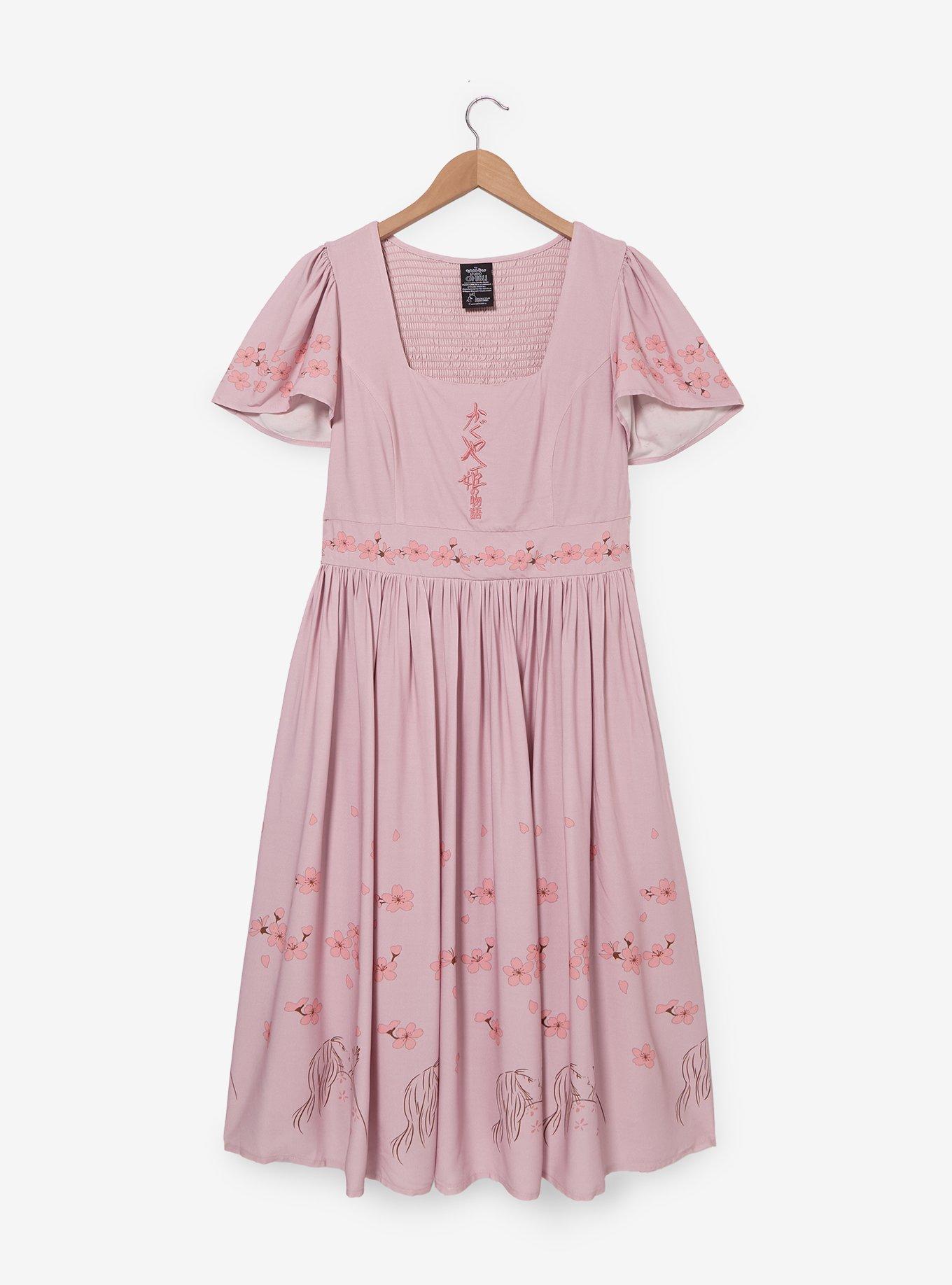 Studio Ghibli® the Tale of Princess Kaguya Cherry Blossom Midi Dress — BoxLunch Exclusive