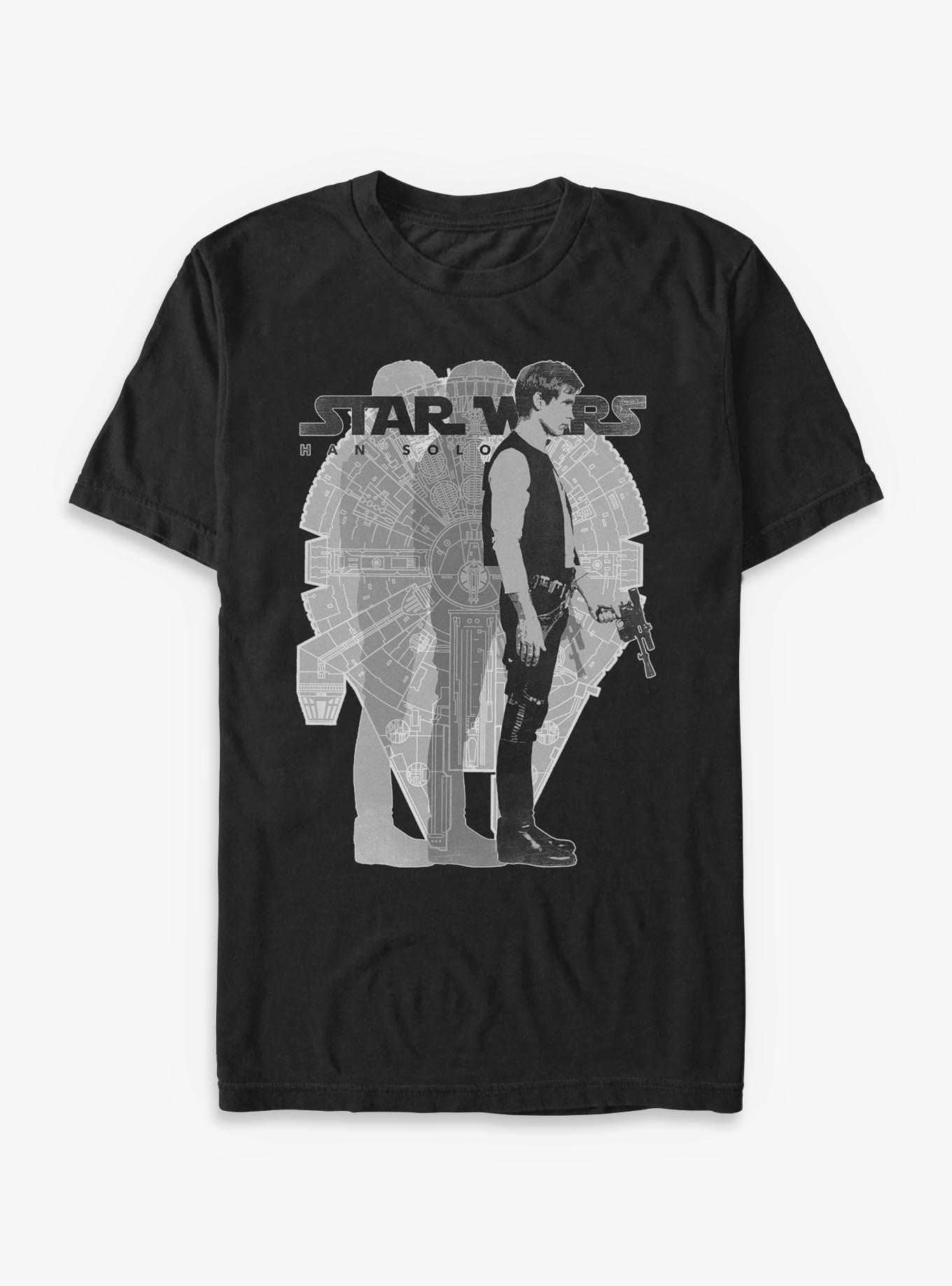 Star Wars Han Solo Millennium Falcon T-Shirt, , hi-res
