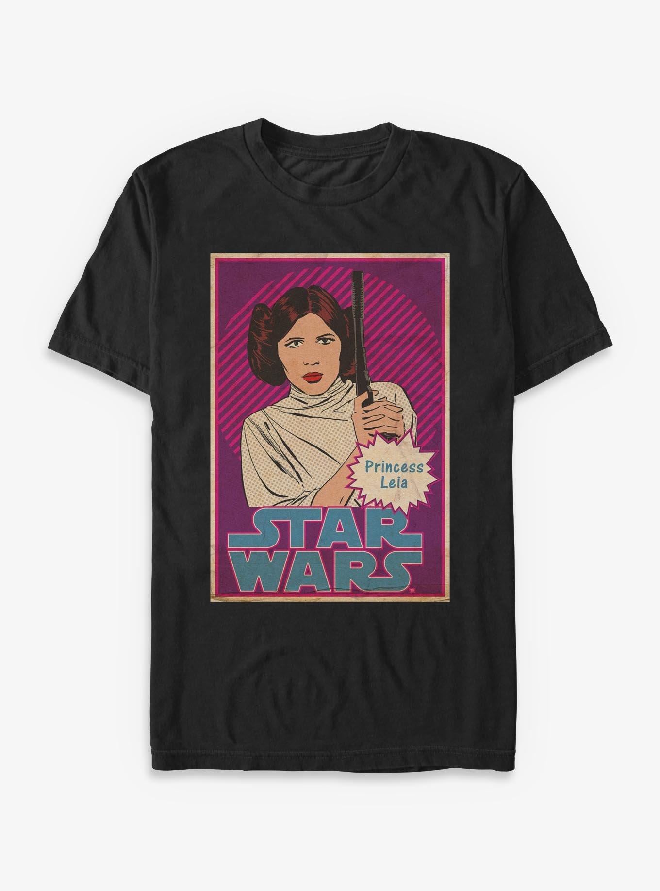 Star Wars Princess Leia Pop Art Card T-Shirt, , hi-res