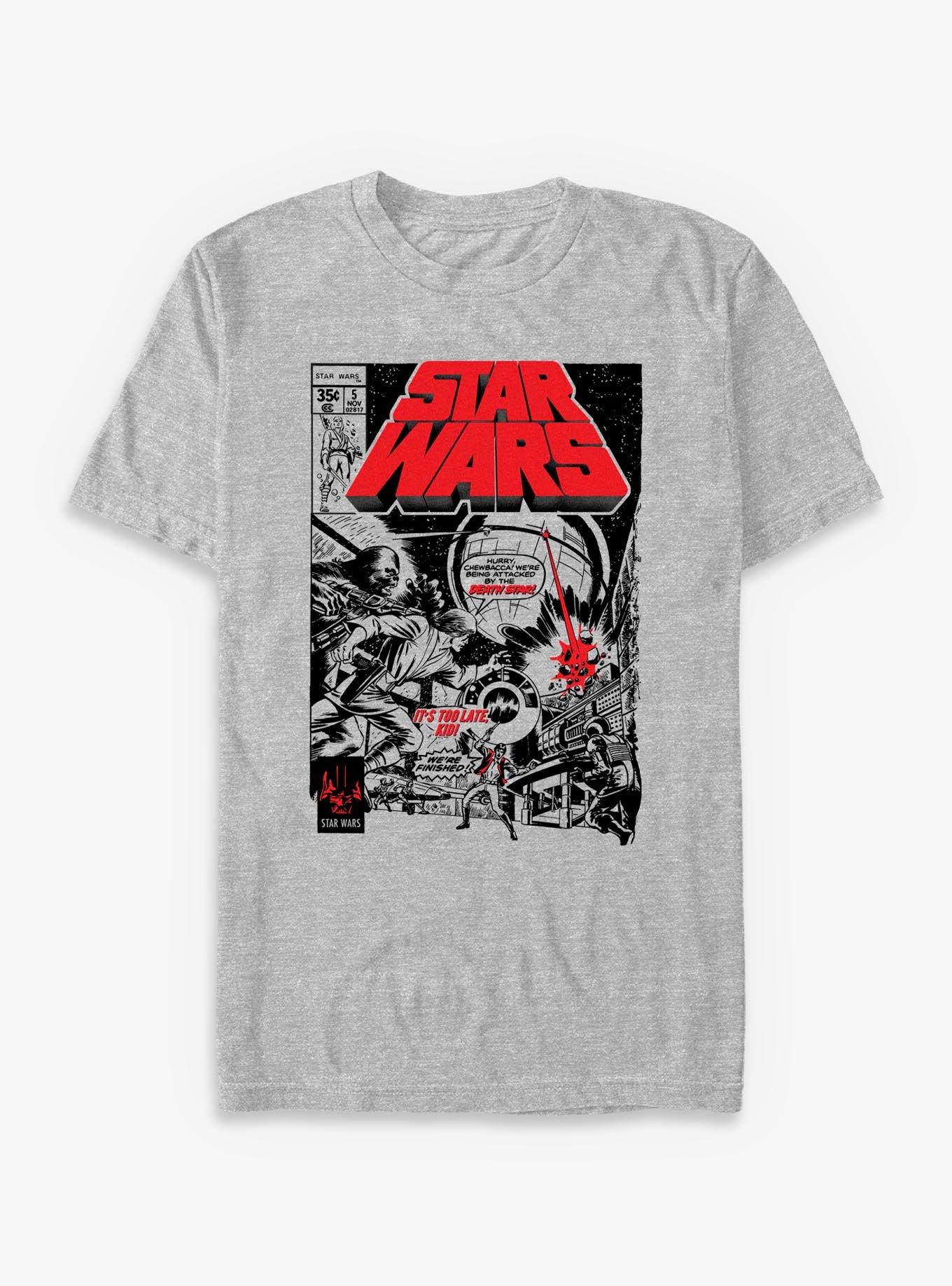 Star Wars Comic Sense Attacked By The Death Star T-Shirt, , hi-res