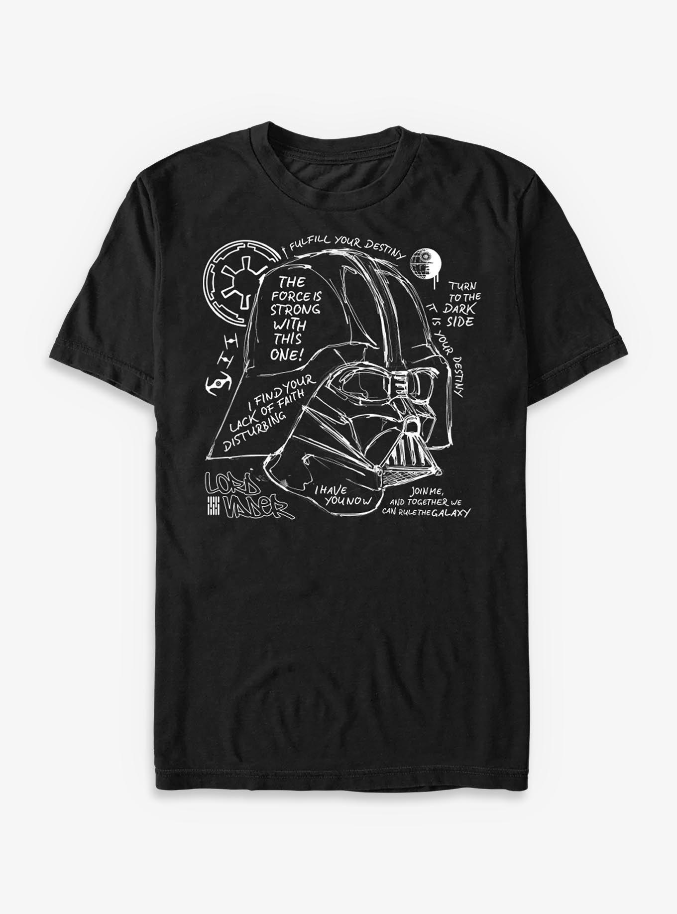 Star Wars Wordy Vader T-Shirt, , hi-res