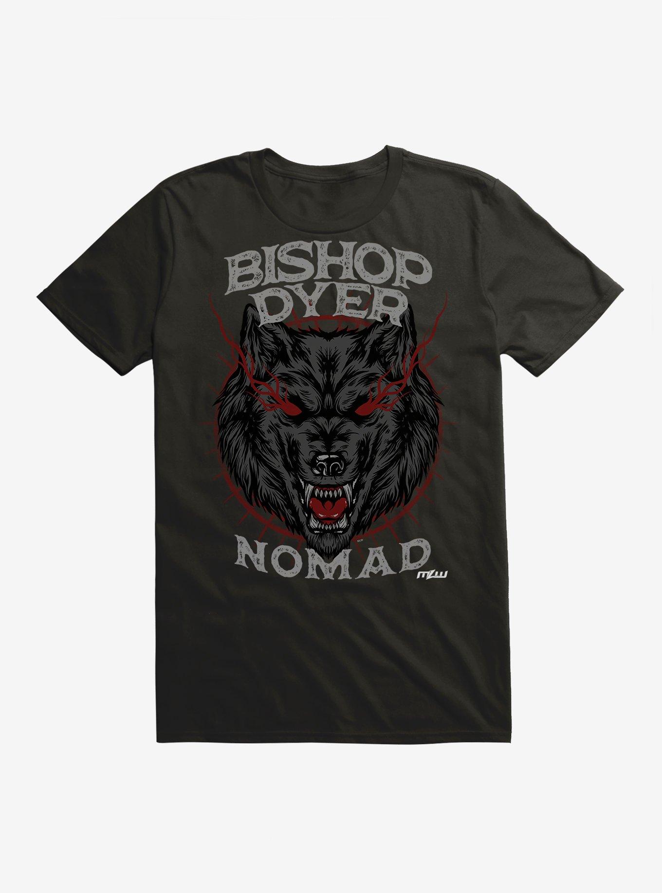 MLW Bishop Dyer Lone Wolf T-Shirt, , hi-res