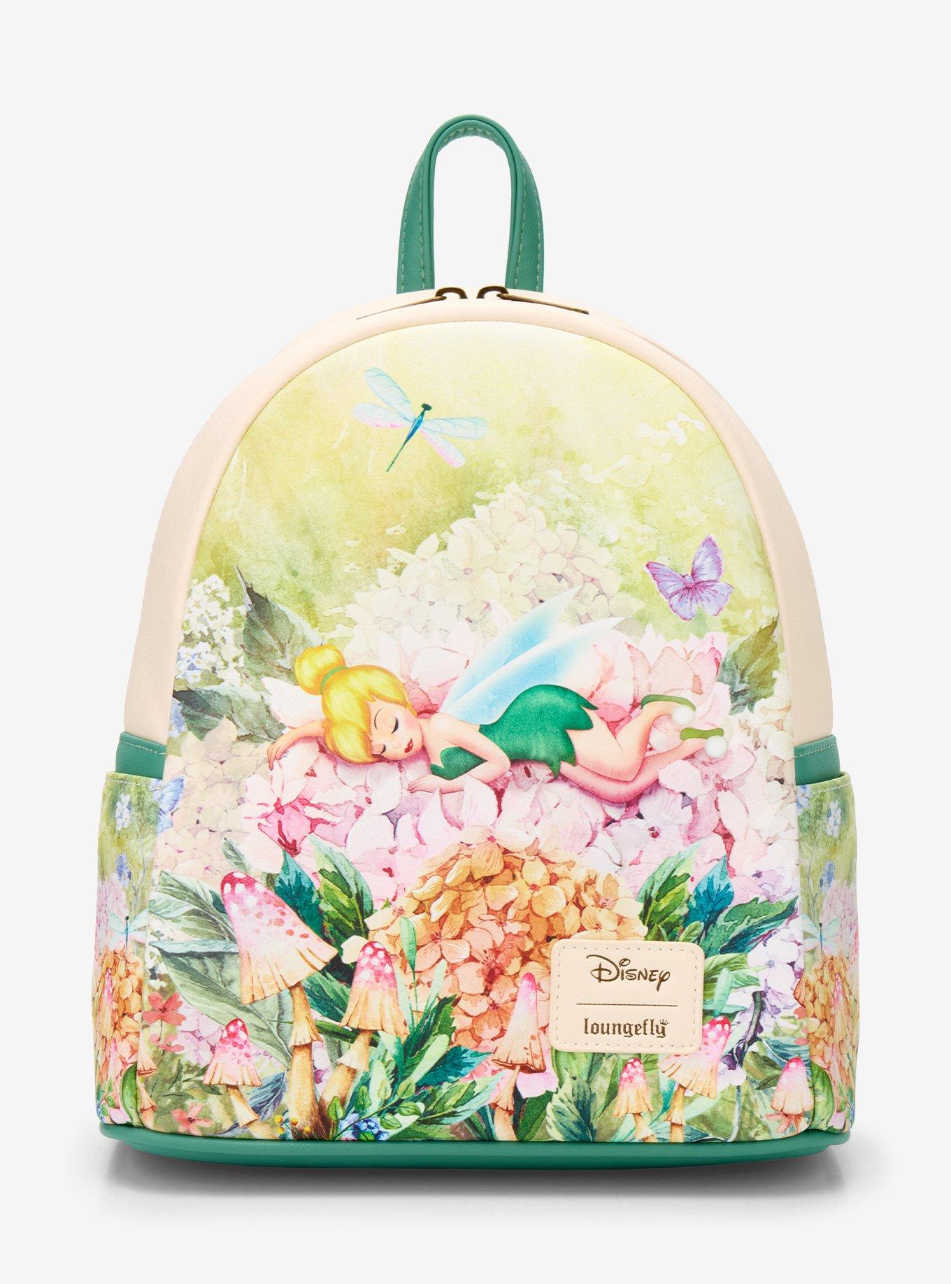 Loungefly Disney Peter Pan Tinker Bell Flowers Mini Backpack, , hi-res