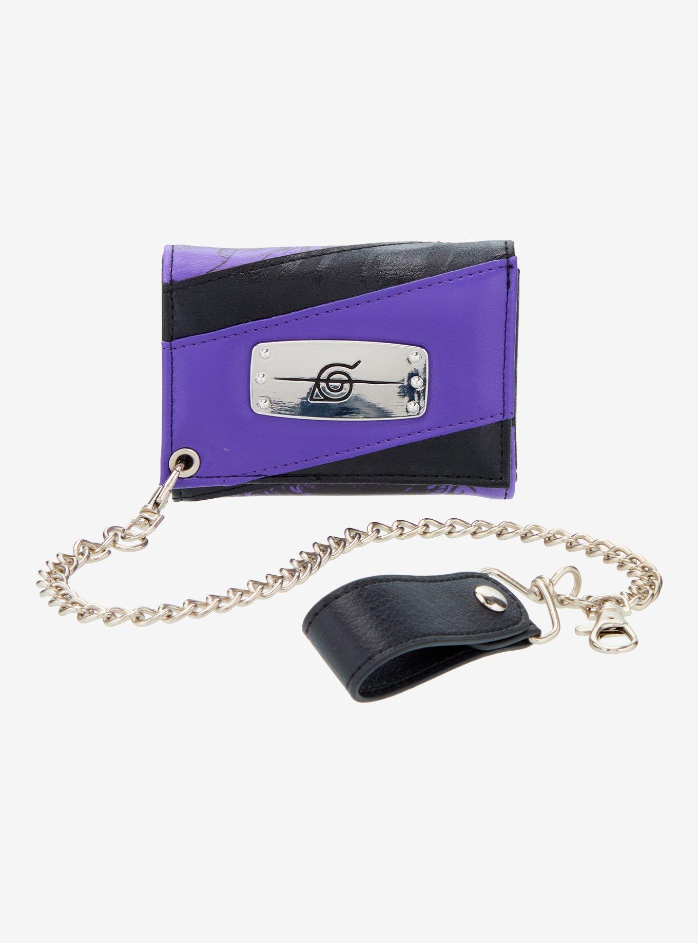 Naruto Shippuden Leaf Village Headband Trifold Chain Wallet, , hi-res