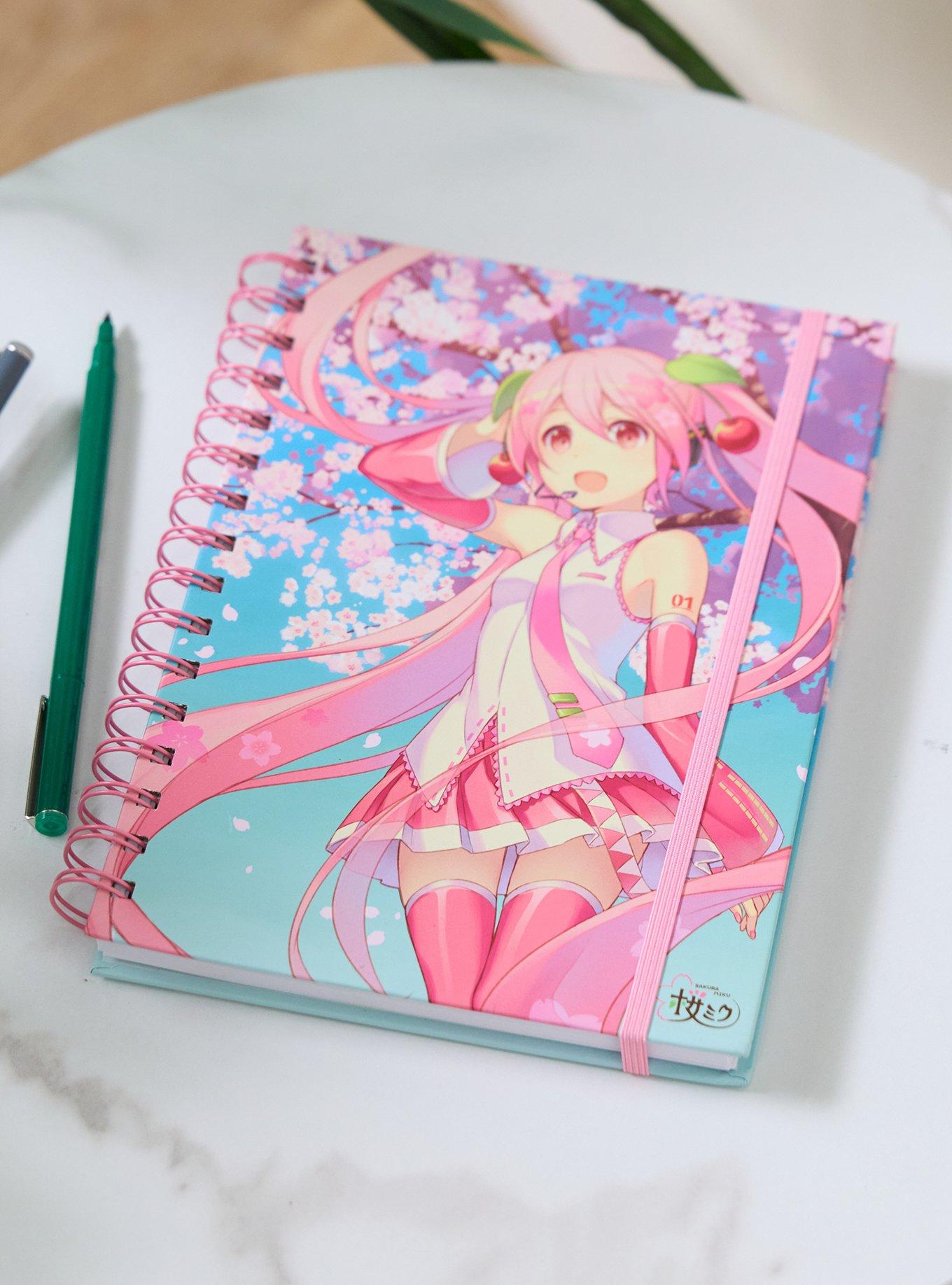 Hatsune Miku Cherry Blossom Notebook, , hi-res