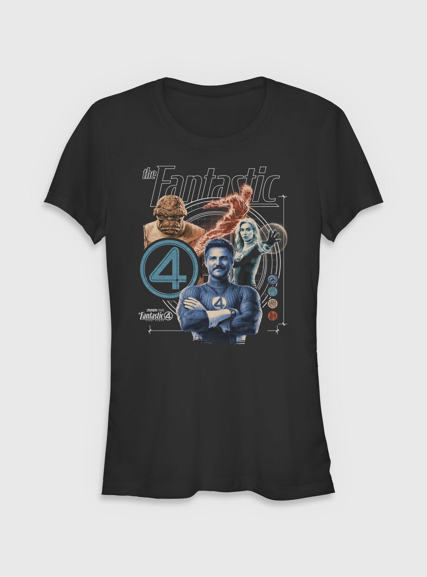 Marvel The Fantastic Four: First Steps Fantastic Crew Girls T-Shirt, BLACK, hi-res