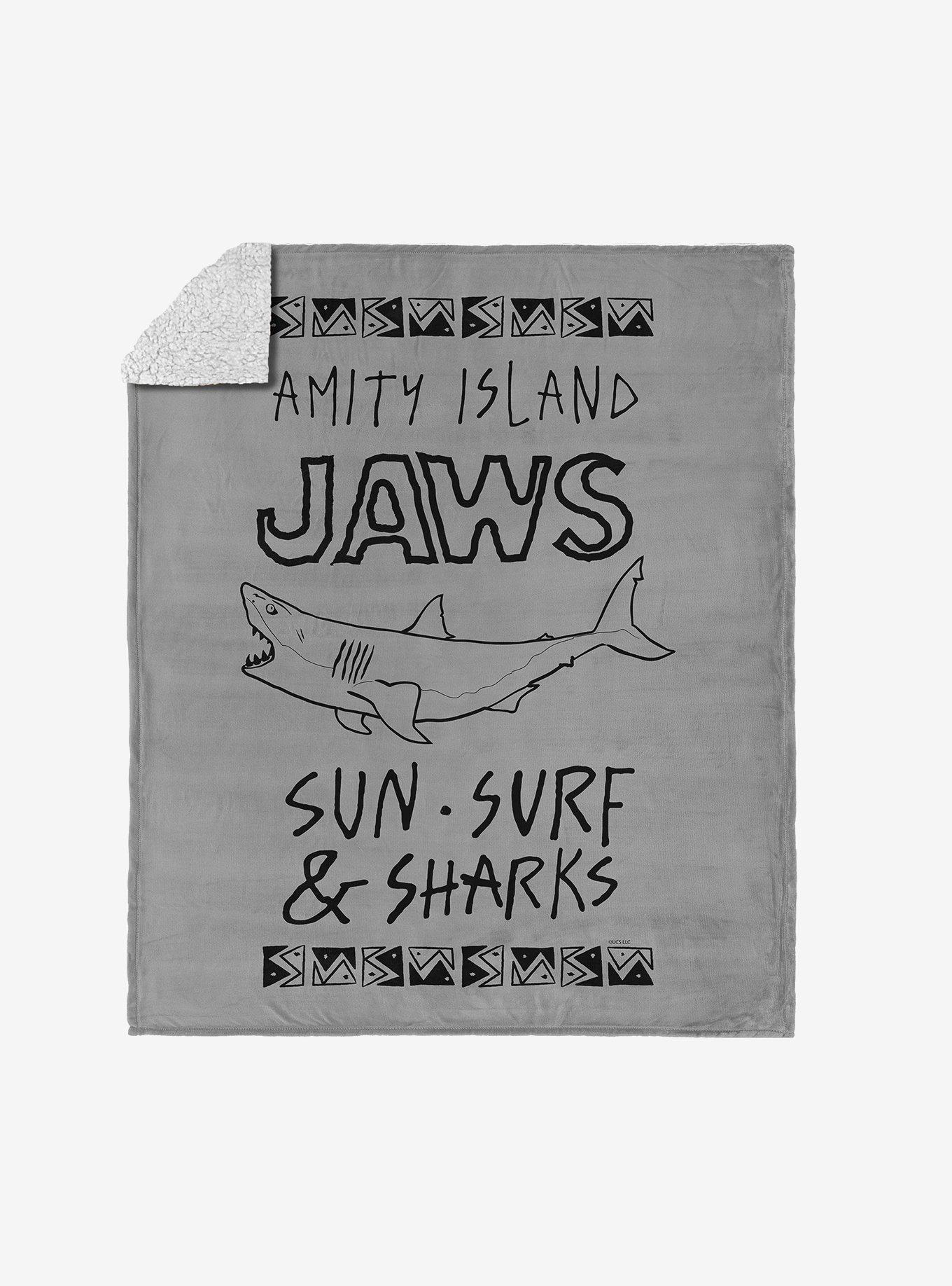 Jaws Amity Island Silk Touch Sherpa Throw Blanket, , hi-res