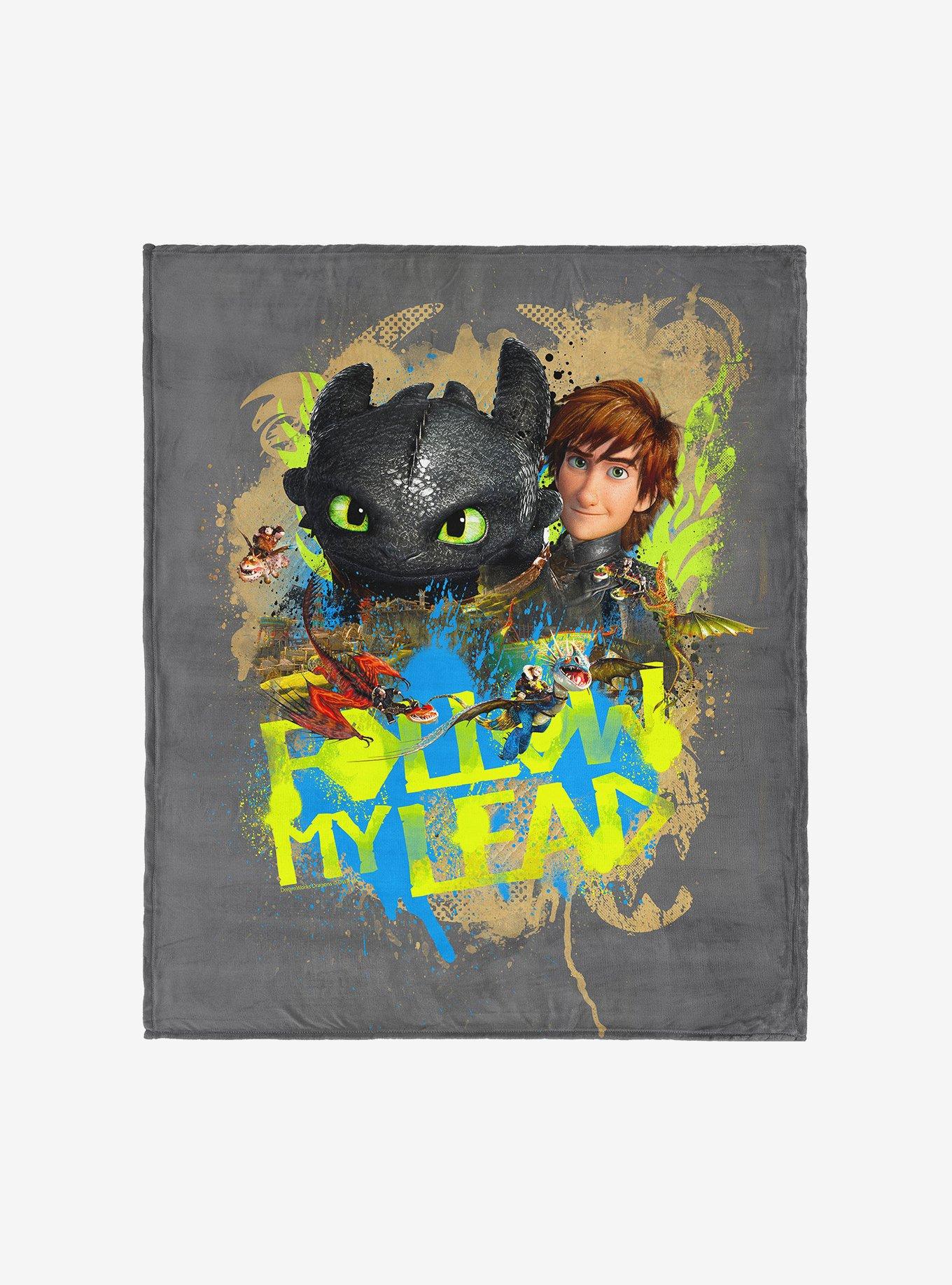 How to Train Your Dragon Follow My Lead 60x80" Silk Touch Throw Blanket, , hi-res