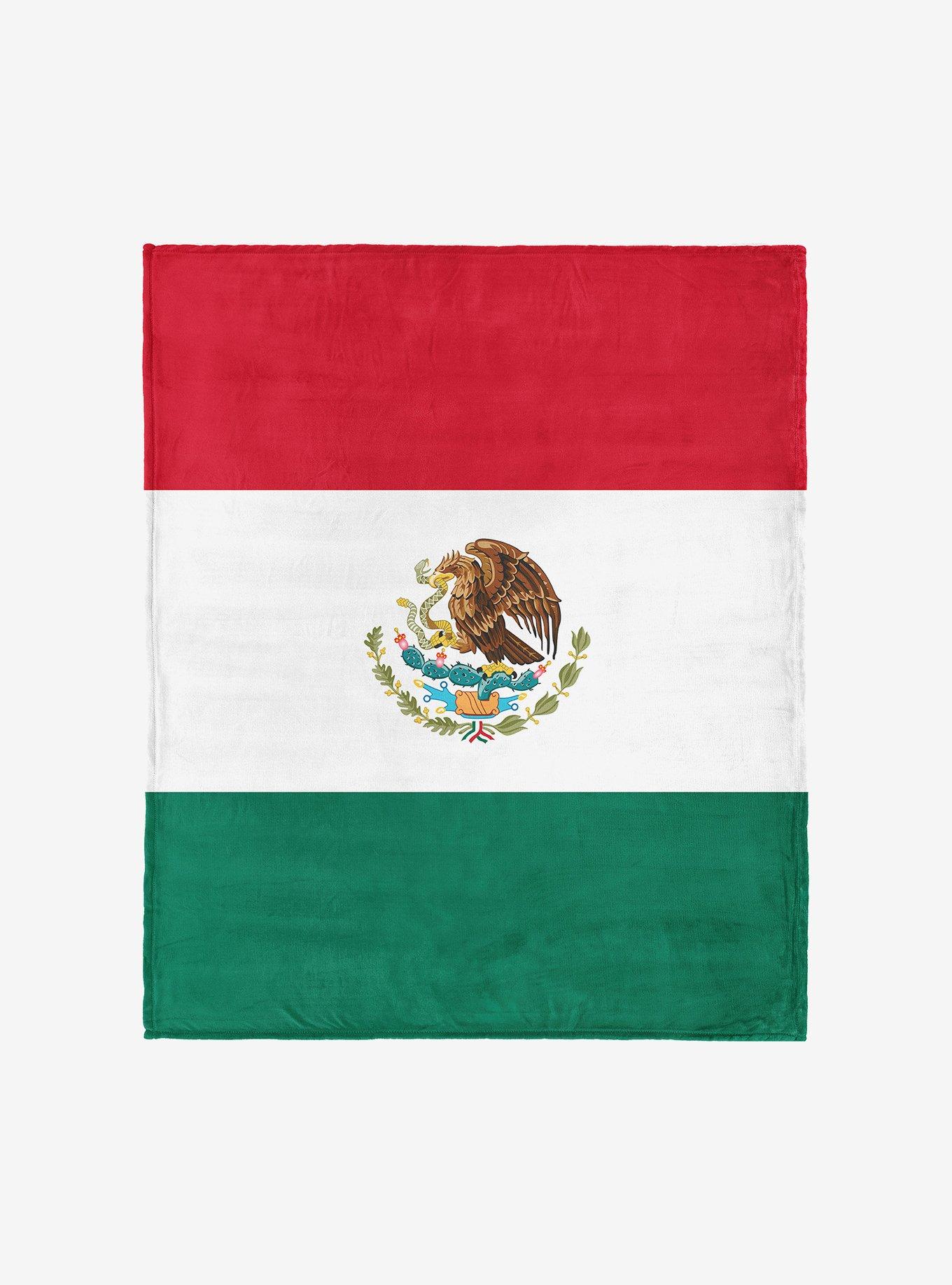 Mexico Flag Silk Touch Throw Blanket, , hi-res