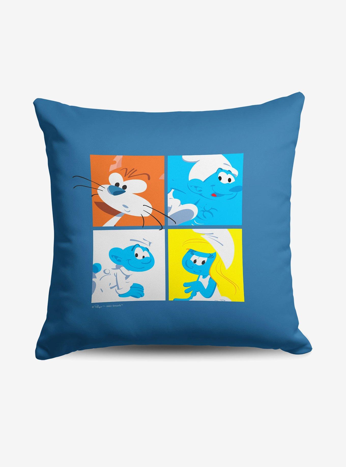 The Smurfs Smurf Squad Throw Pillow, , hi-res