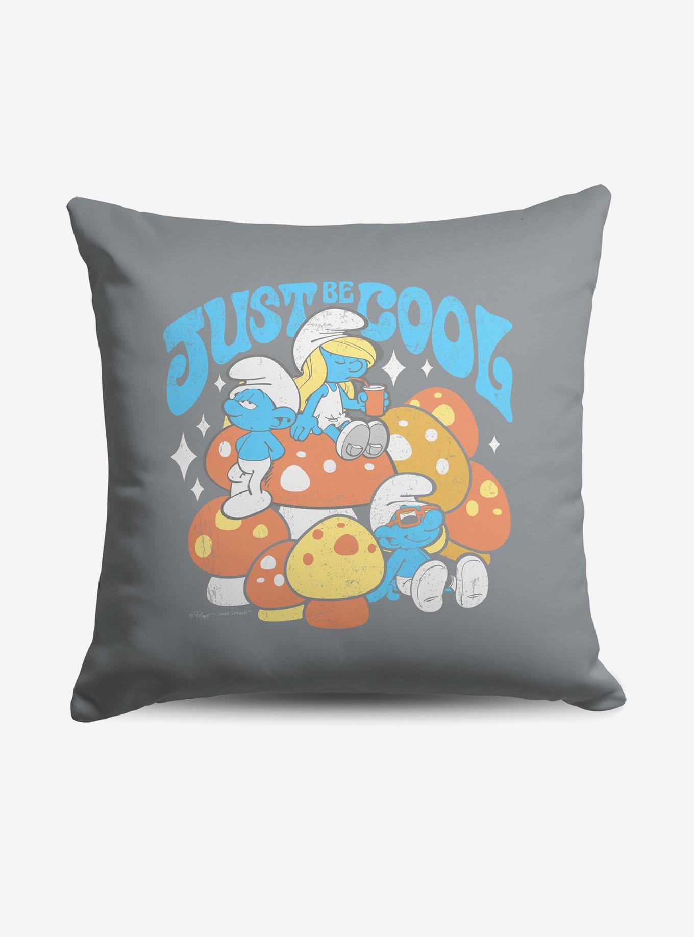 The Smurfs Just Be Cool Throw Pillow, , hi-res