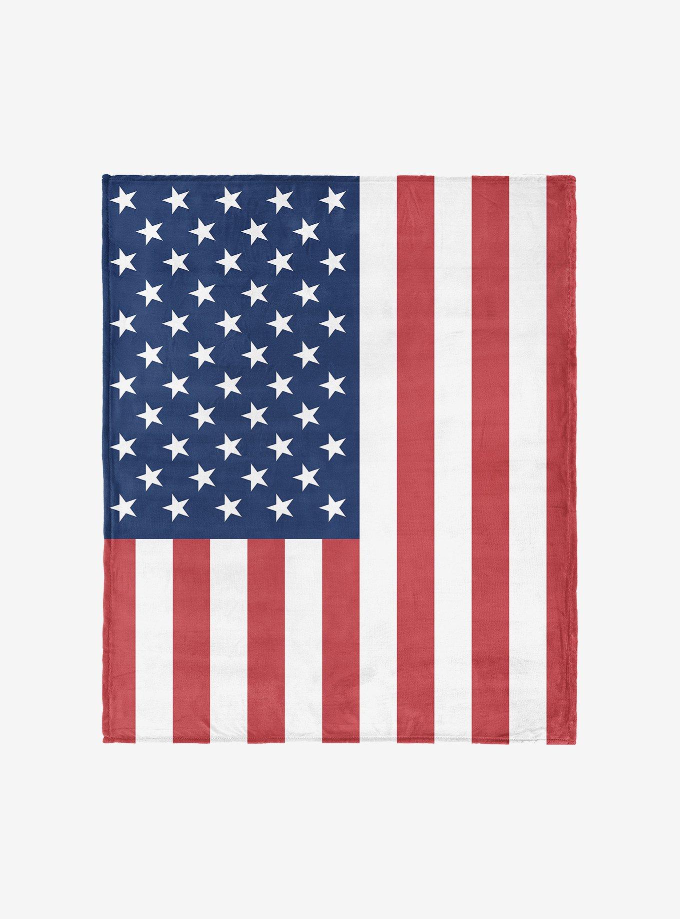 USA Flag Silk Touch Throw Blanket, , hi-res