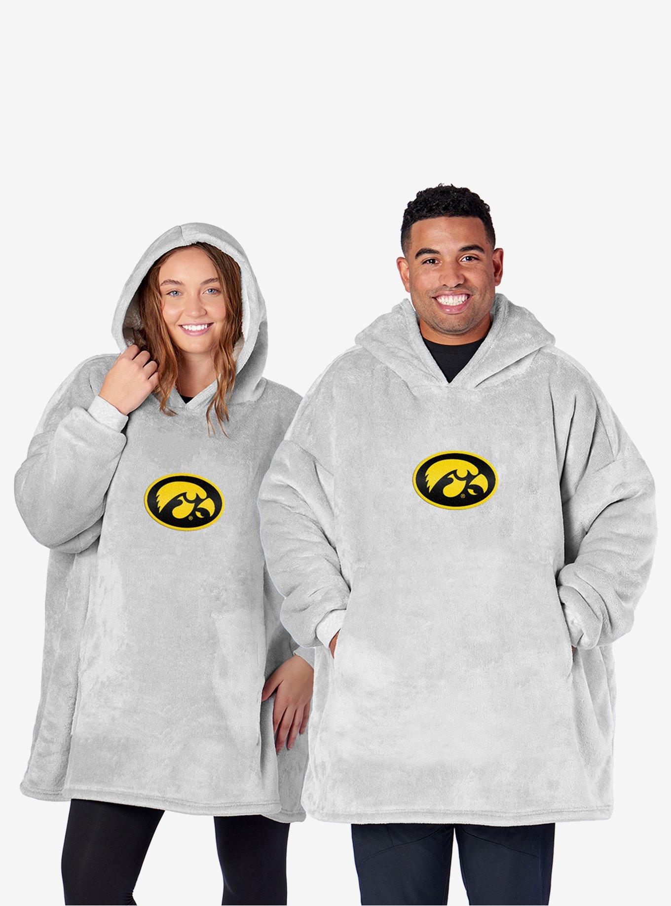 NCAA Iowa Hawkeyes Heather Grey Pullover Hoodie, , hi-res