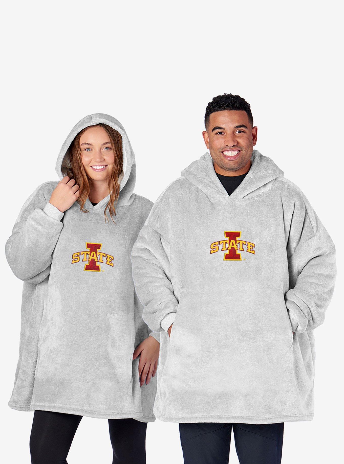 NCAA Iowa State Cyclones Heather Grey Pullover Hoodie, , hi-res