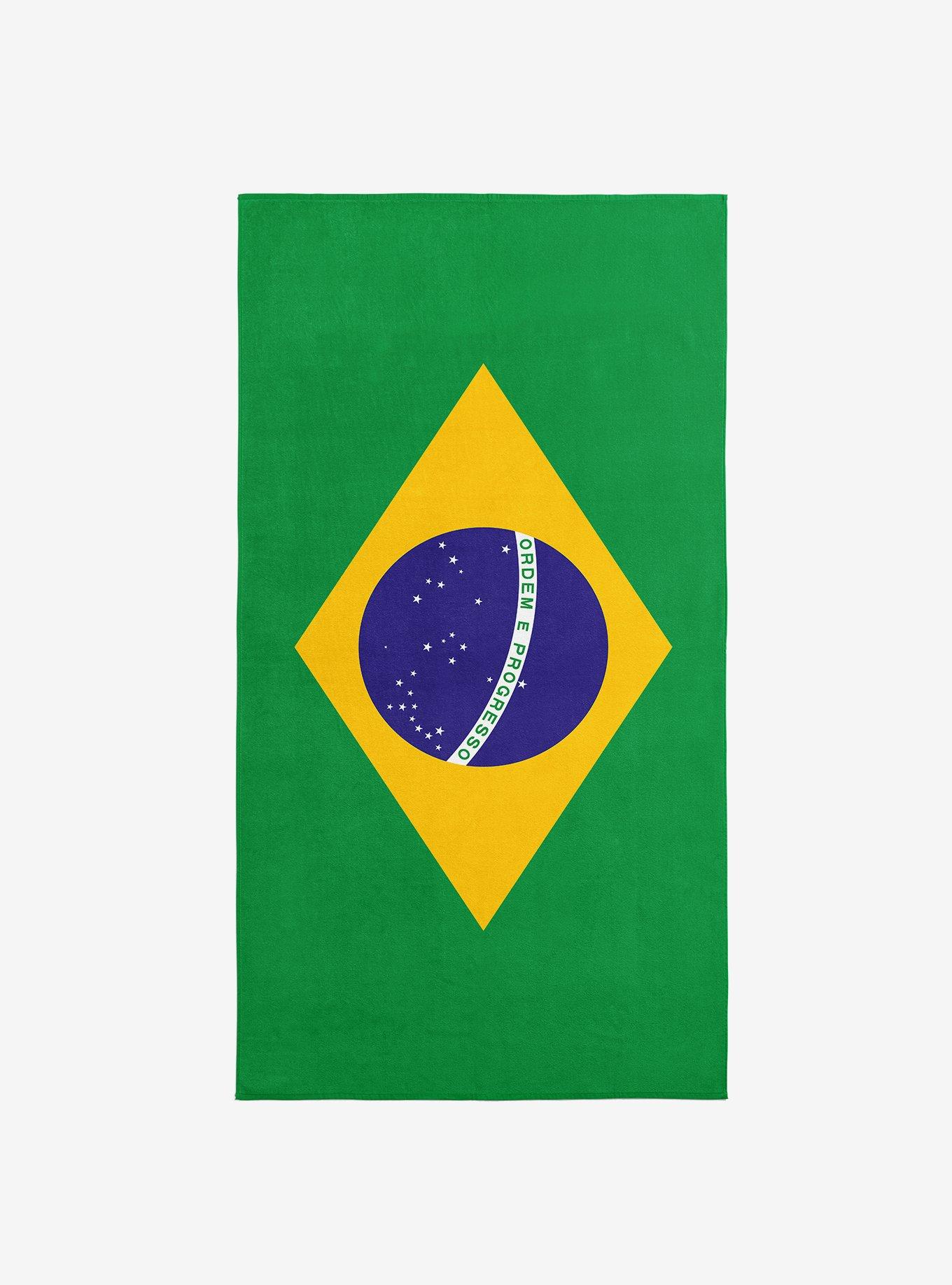 Brazil Flag Beach Towel, , hi-res