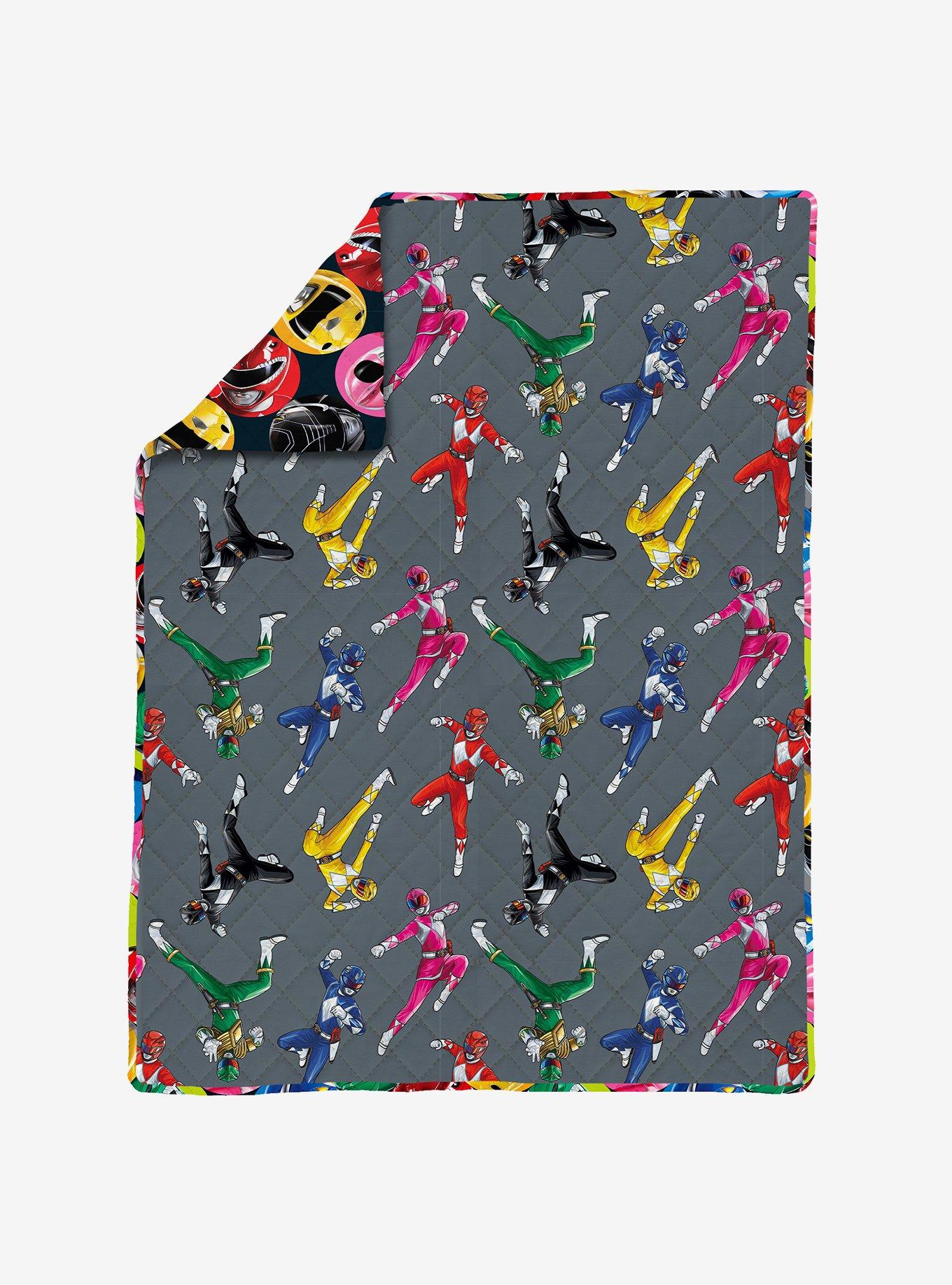 Mighty Morphin Power Rangers Go Twin Quilted Blanket, , hi-res