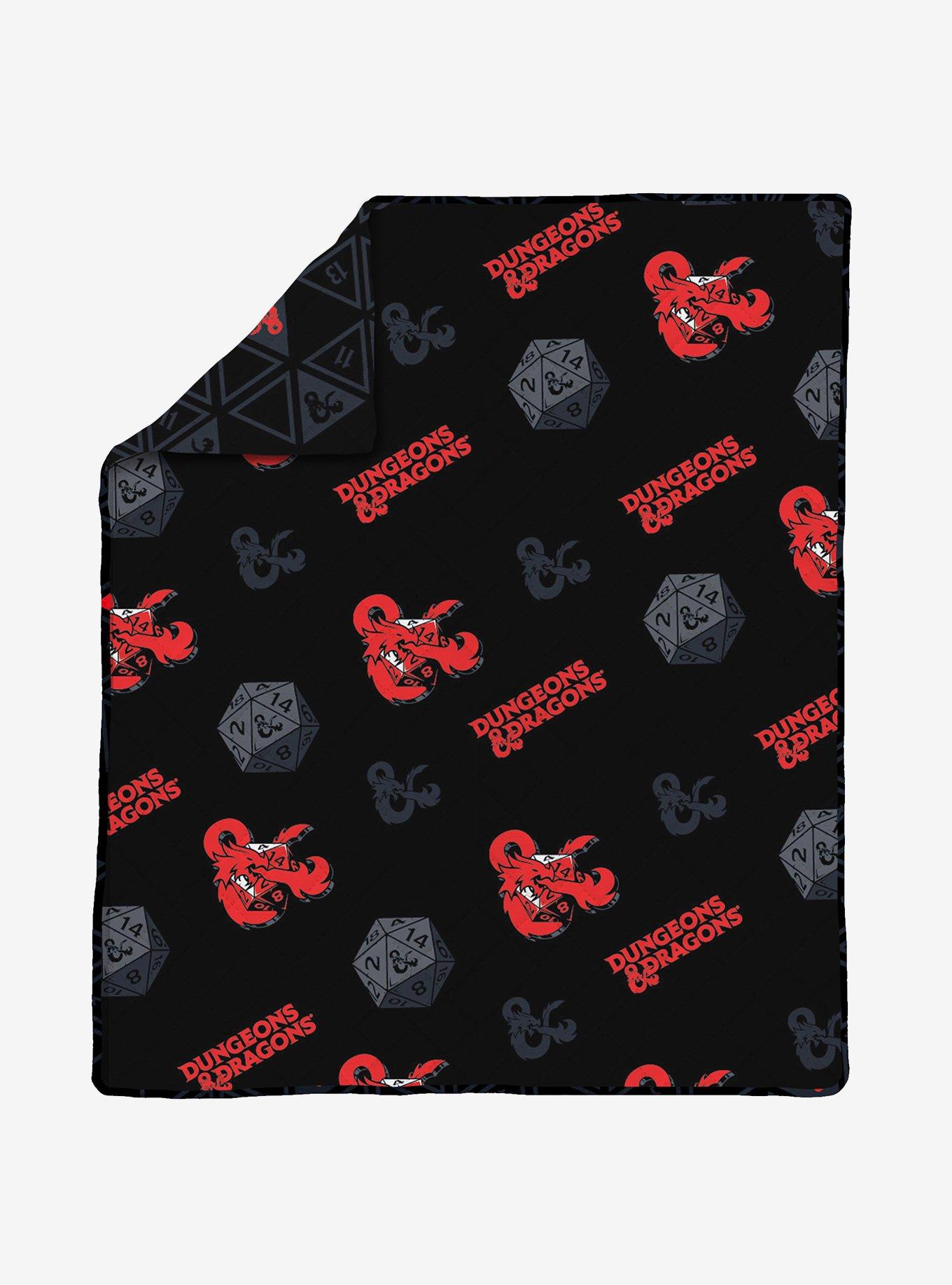 Dungeons & Dragons Nat D20 Twin Quilted Blanket, , hi-res