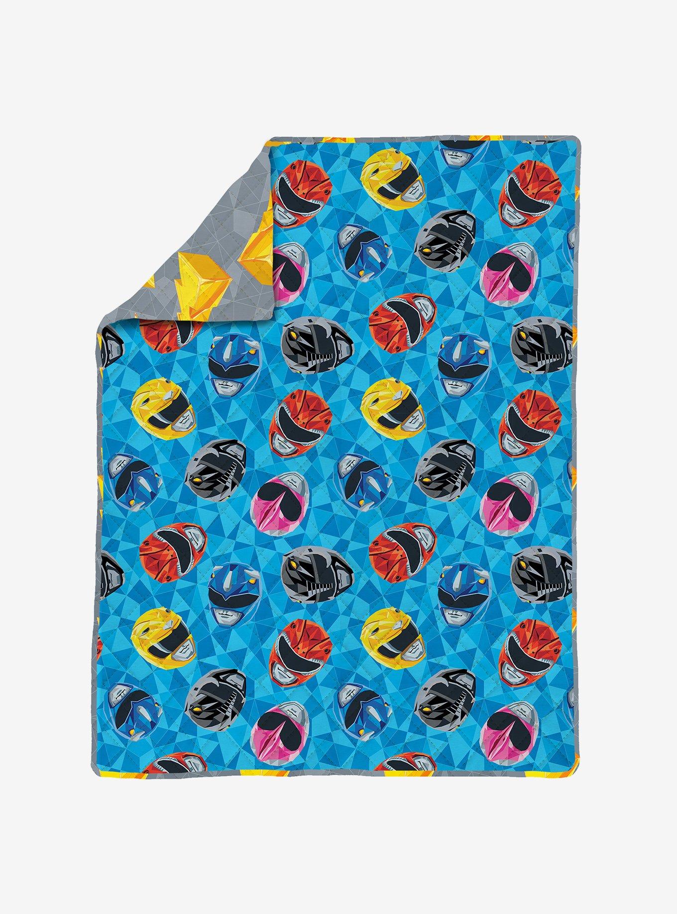 Mighty Morphin Power Rangers Geo Power Twin Quilted Blanket, , hi-res