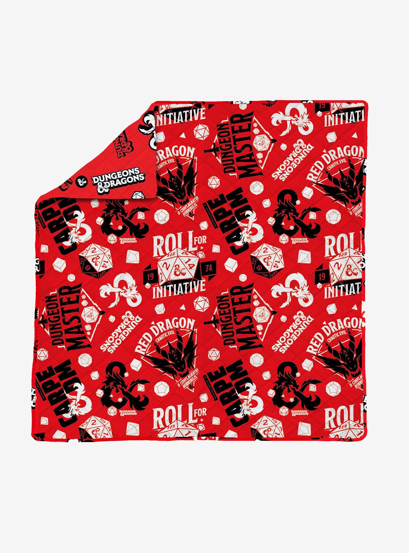 Dungeons & Dragons Roll For Initiative Full/Queen Quilted Blanket, , hi-res
