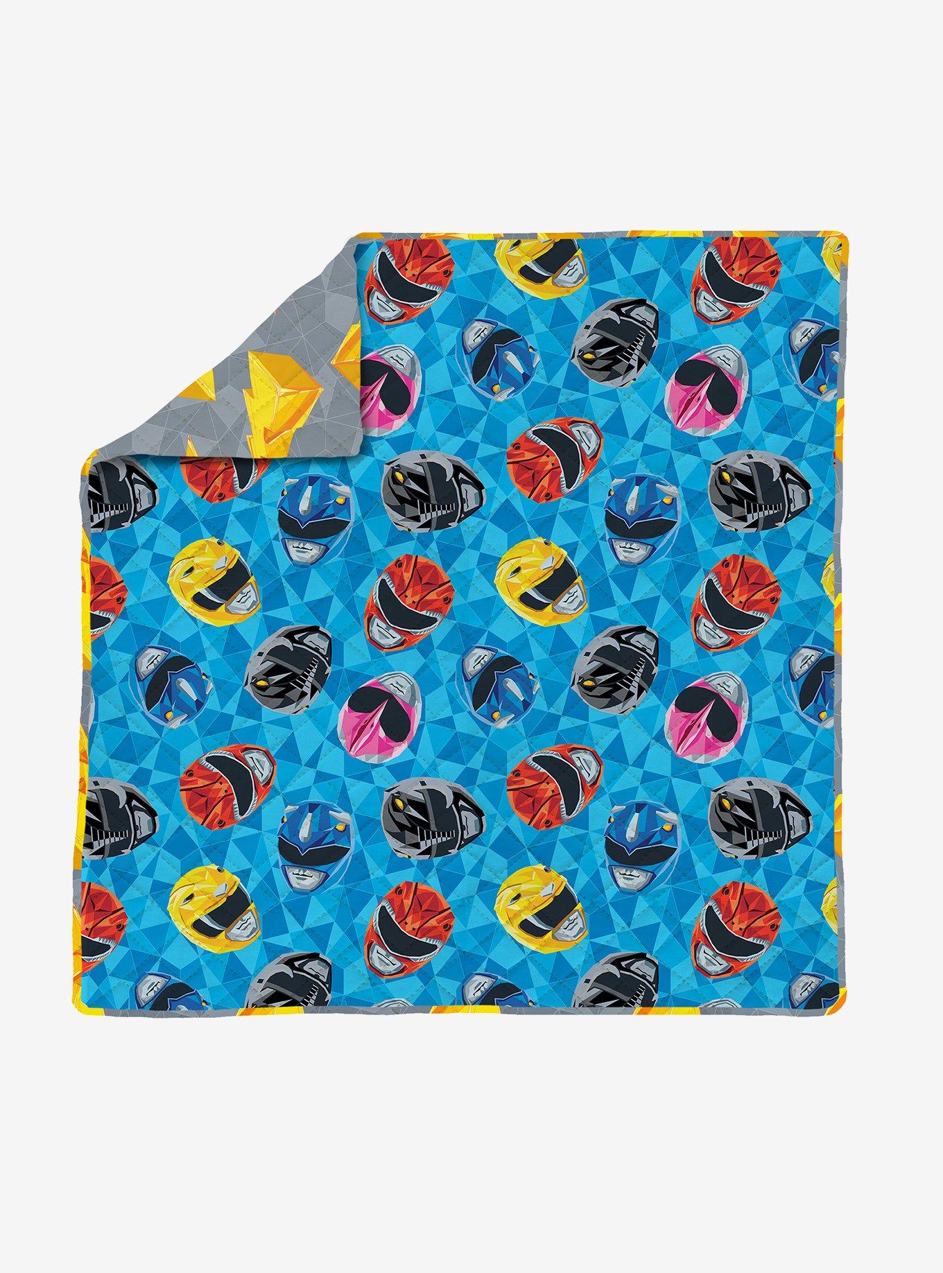 Mighty Morphin Power Rangers Geo Power Full/Queen Quilted Blanket, , hi-res