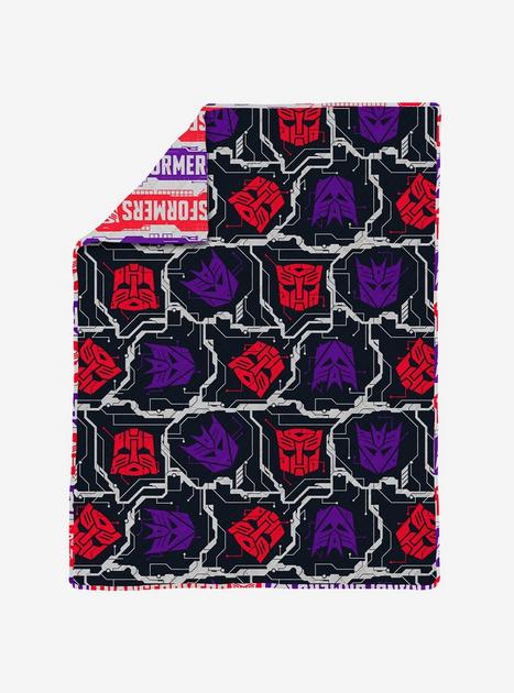 Transformers Transformer Logo Quilted Throw Blanket | BoxLunch