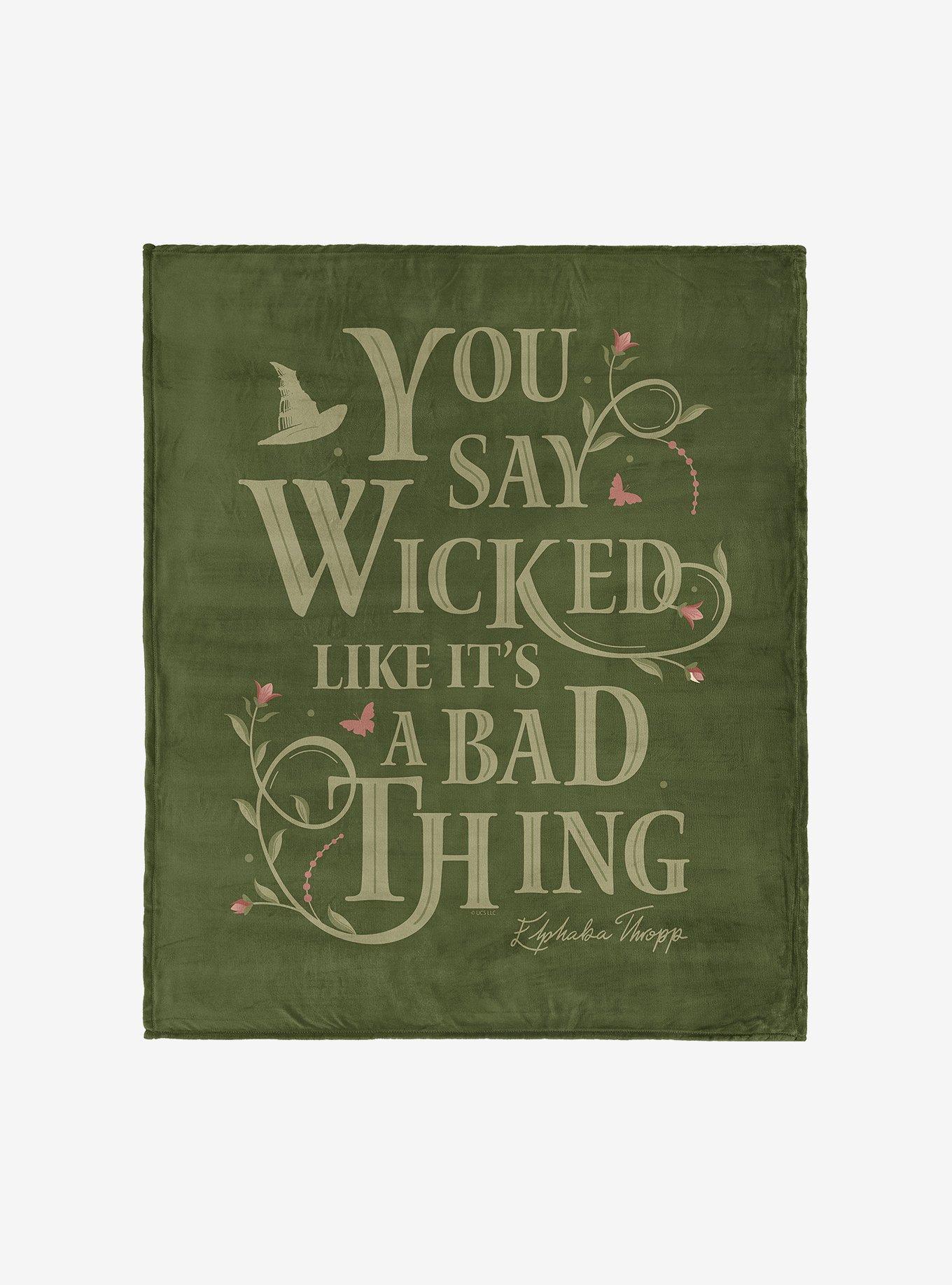 Wicked Say Wicked 50x60" Silk Touch Throw Blanket, , hi-res