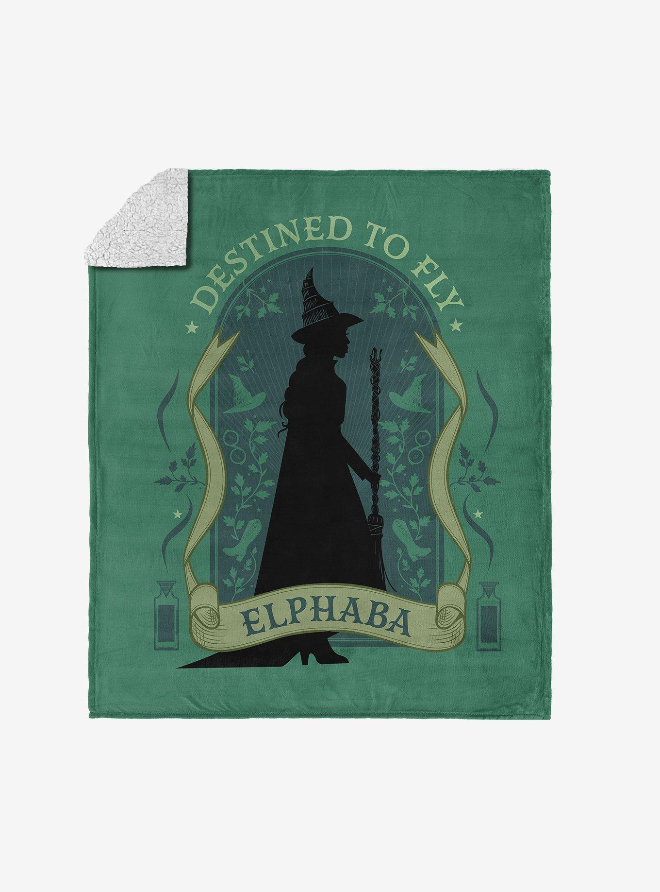 Wicked Destined To Fly Silk Touch Sherpa Throw Blanket, , hi-res