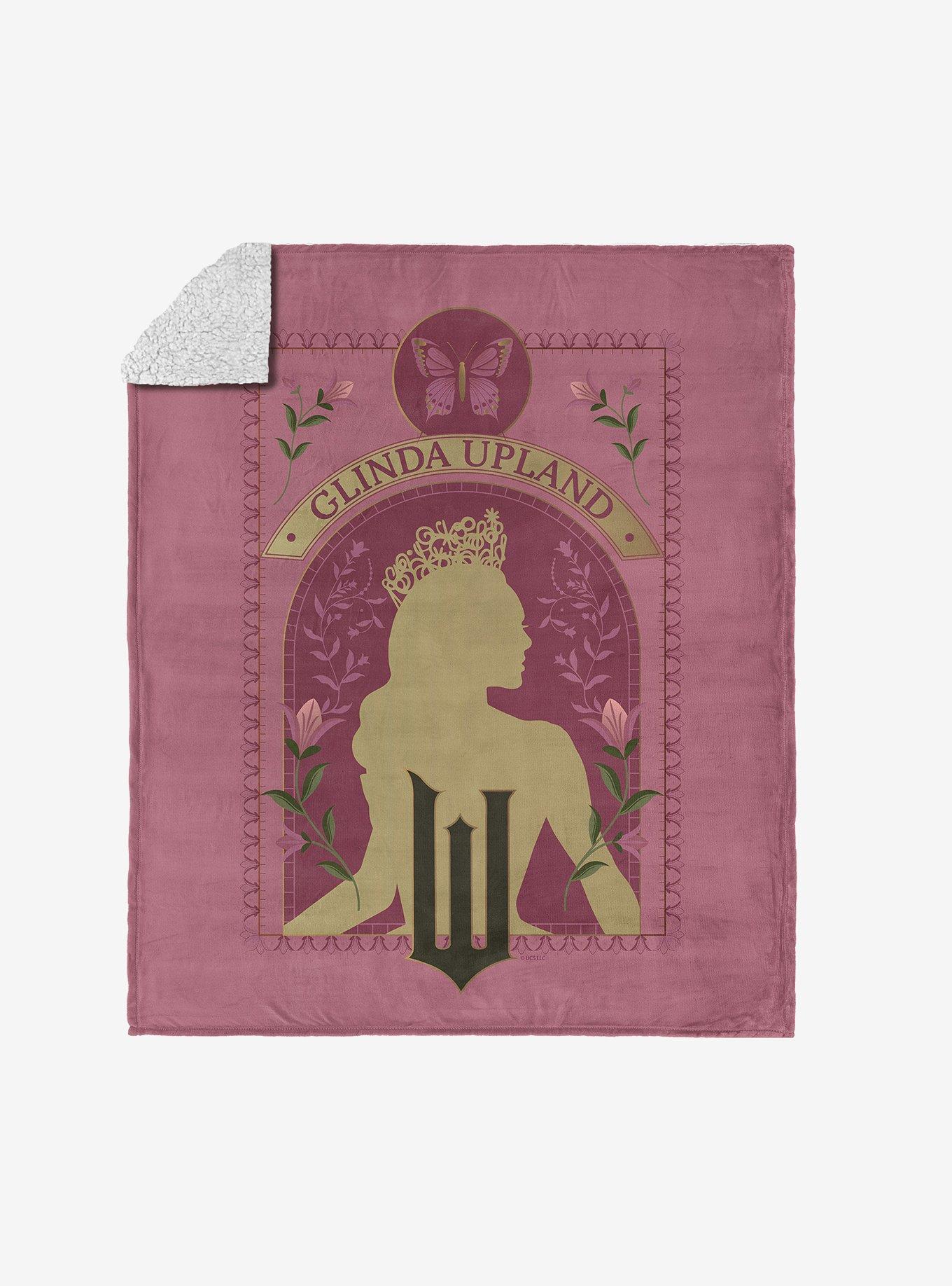 Wicked Glinda Upland Silk Touch Sherpa Throw Blanket, , hi-res