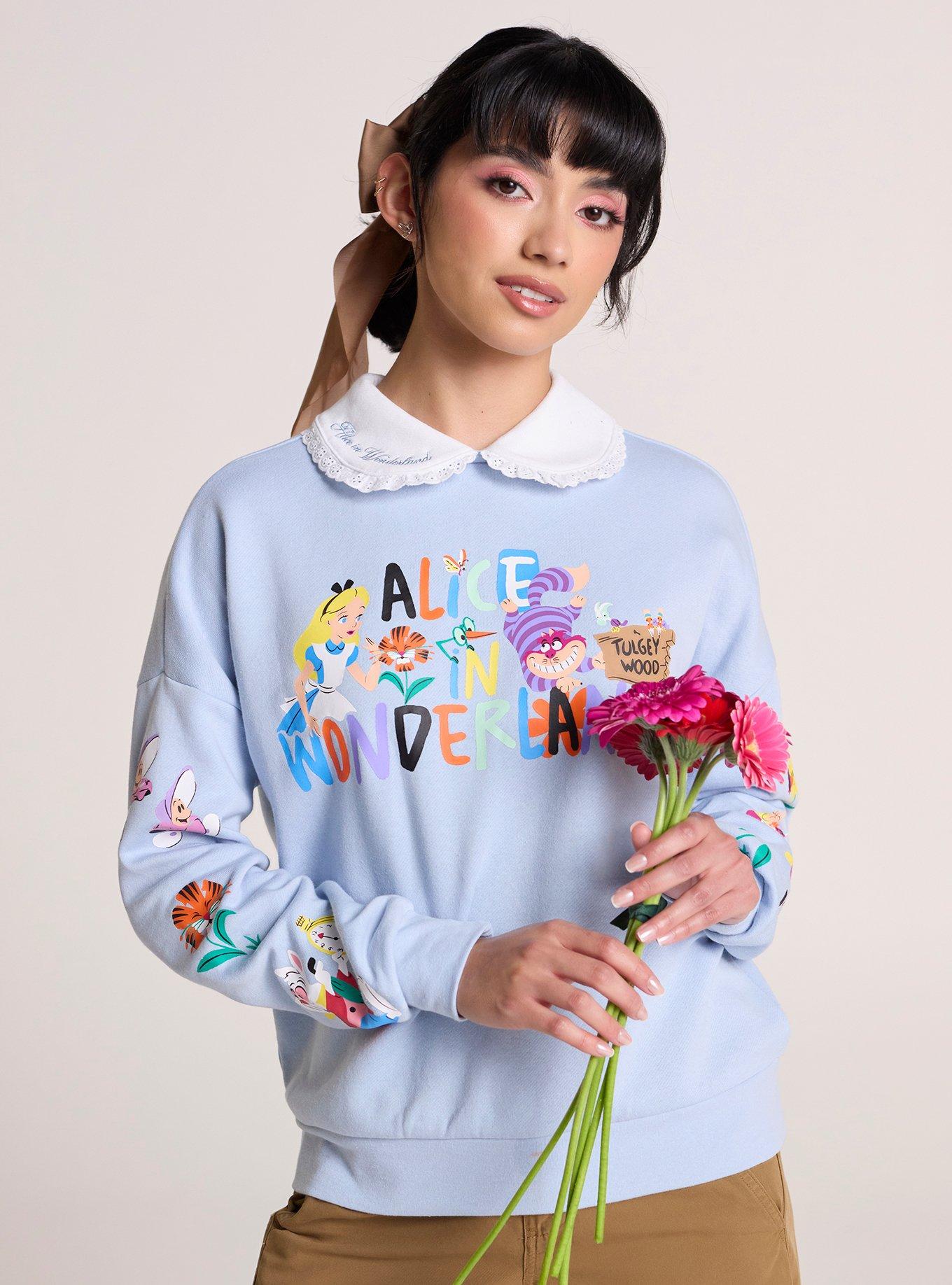 Her Universe Disney Alice In Wonderland Collared Sweatshirt Her Universe Exclusive